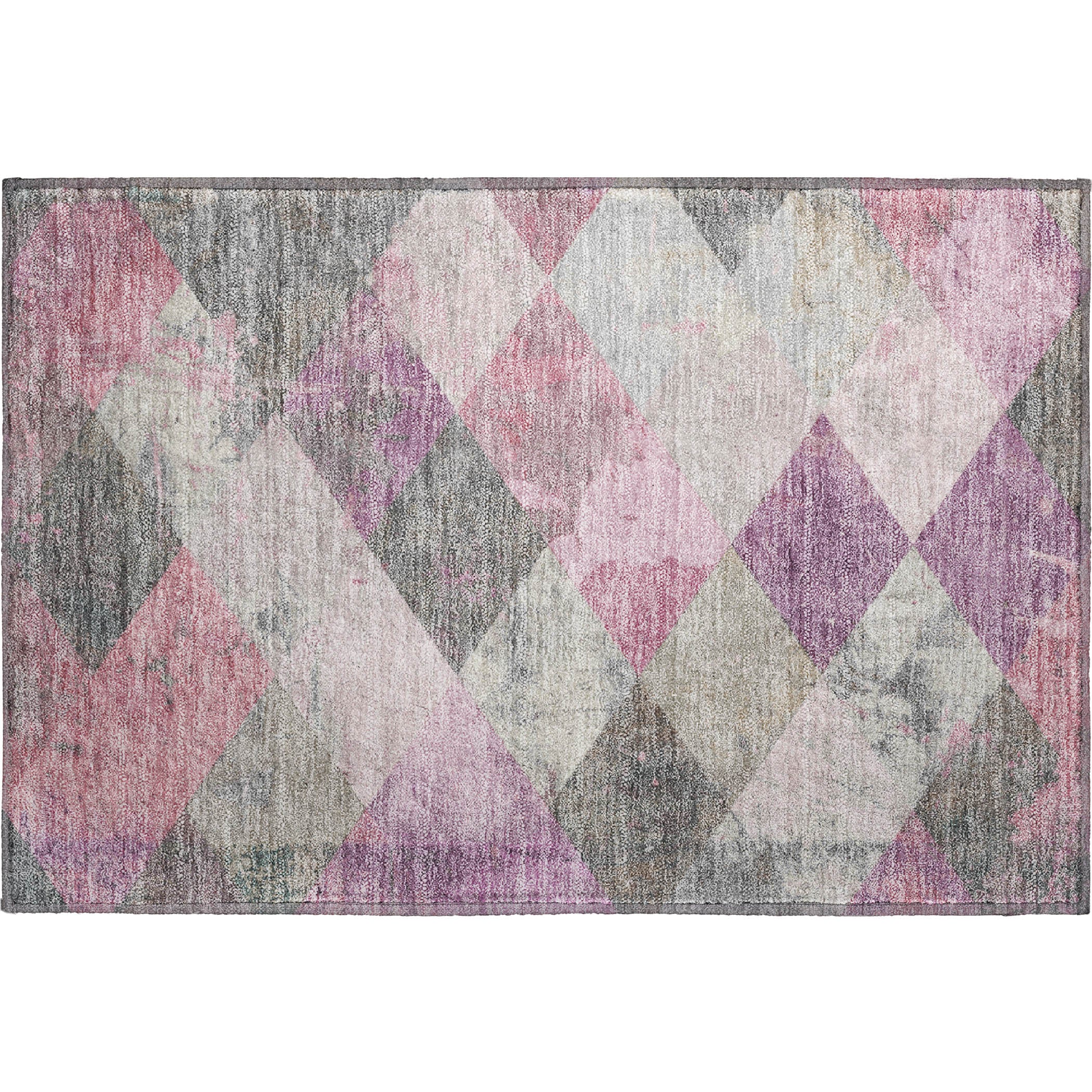 Reykjavik Machine Washable Transitional Blush Pink Rug 1'8" x 2'6" #shape_Rectangle