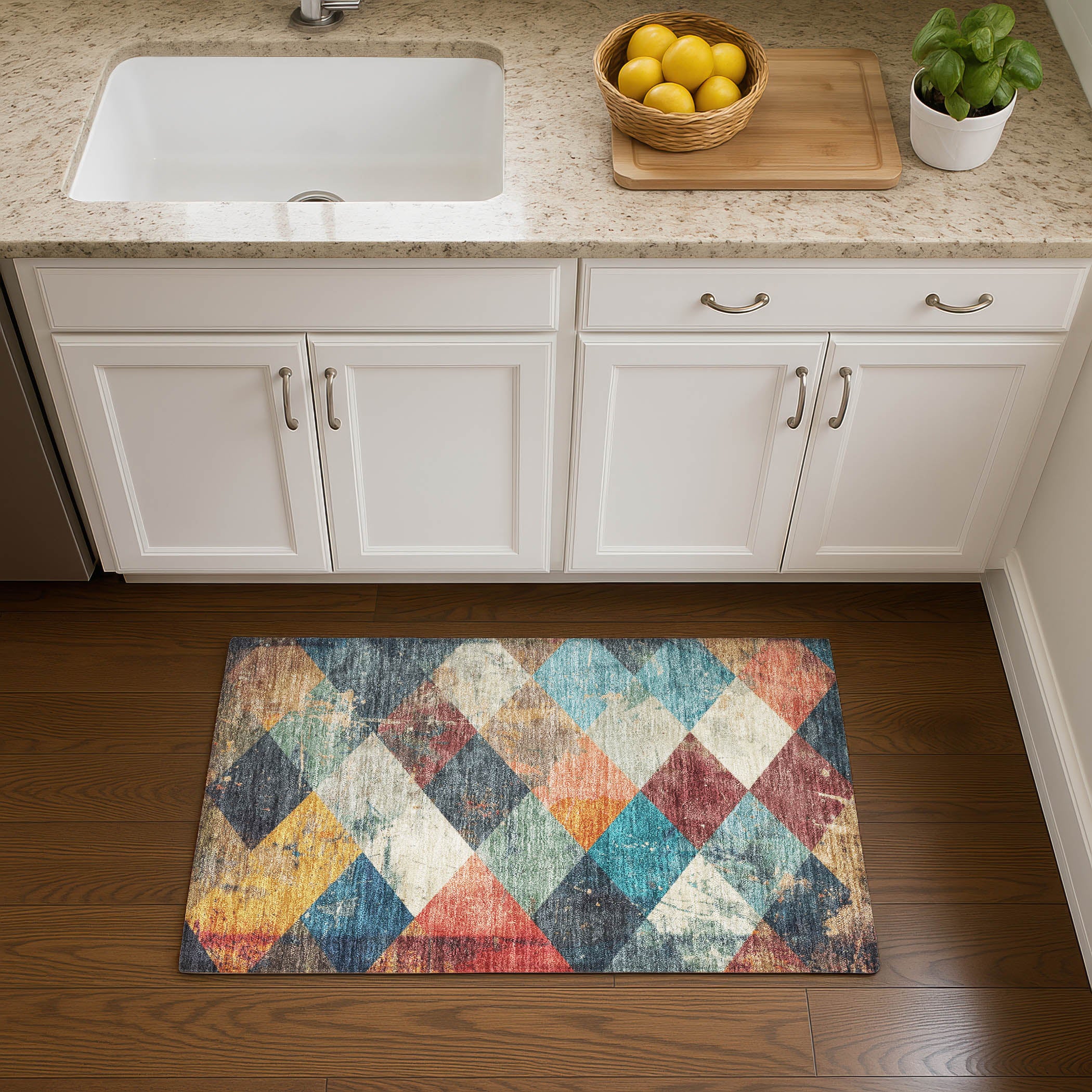 Reykjavik Machine Washable Transitional Navy Blue Rug 1'8" x 2'6" #shape_Rectangle