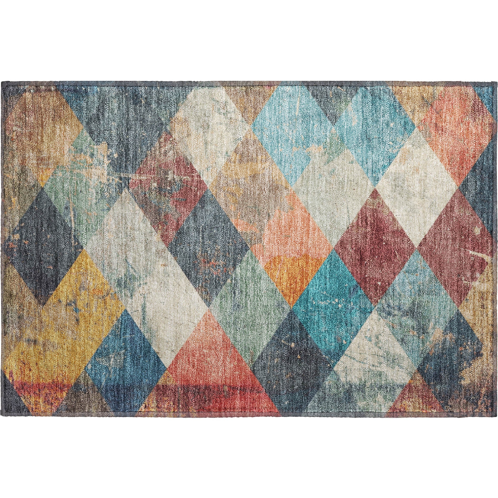 Reykjavik Machine Washable Transitional Navy Blue Rug 1'8" x 2'6" #shape_Rectangle