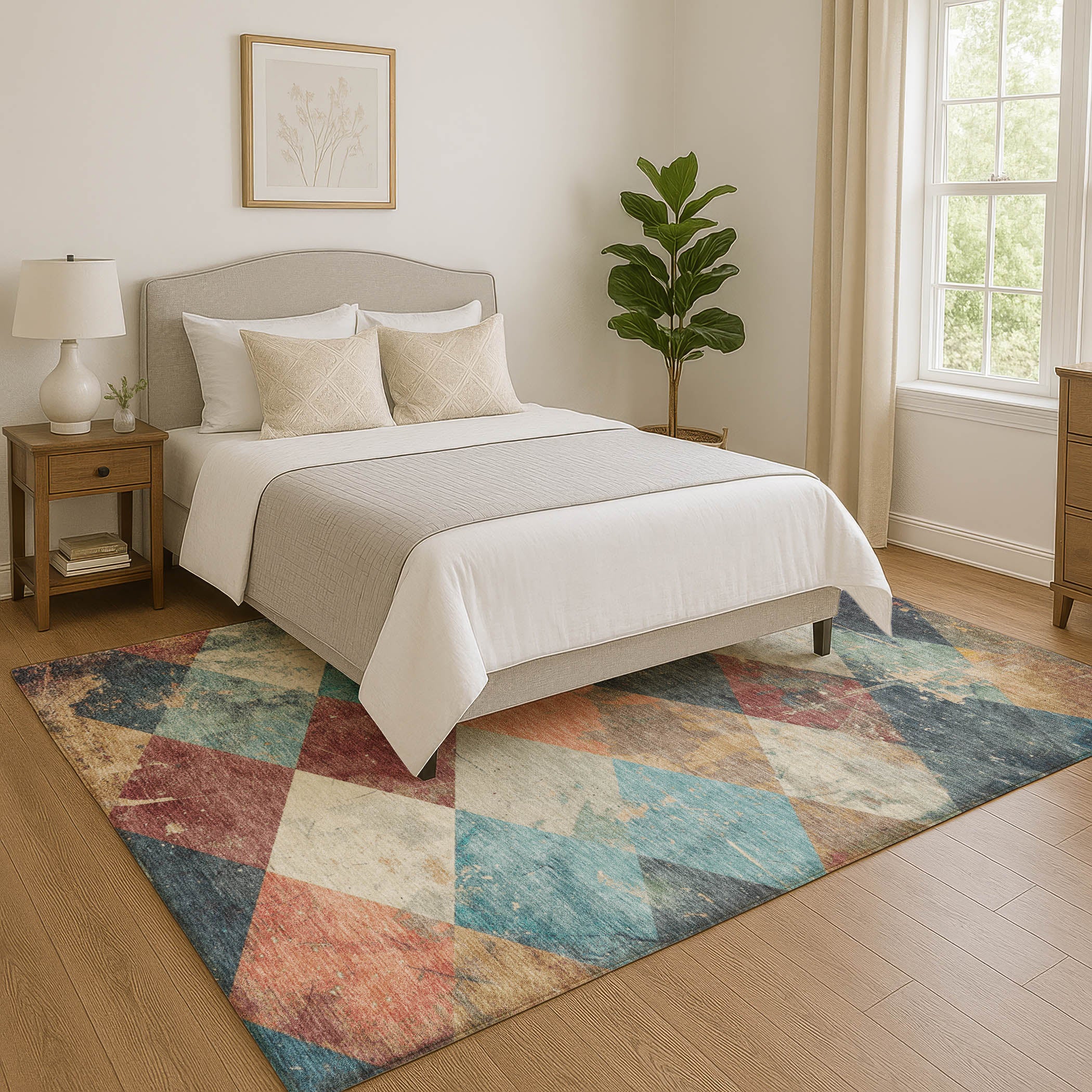 Reykjavik Machine Washable Transitional Navy Blue Rug 2'6" x 3'10" #shape_Rectangle