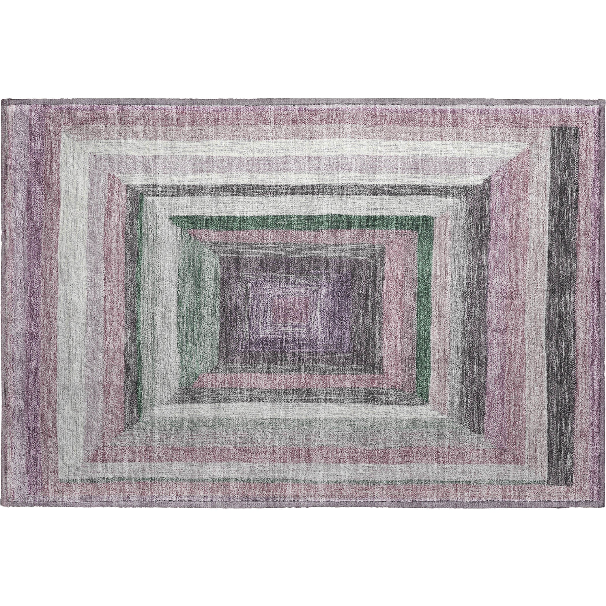 Porto Machine Washable Transitional Blush Pink Rug 1'8" x 2'6" #shape_Rectangle