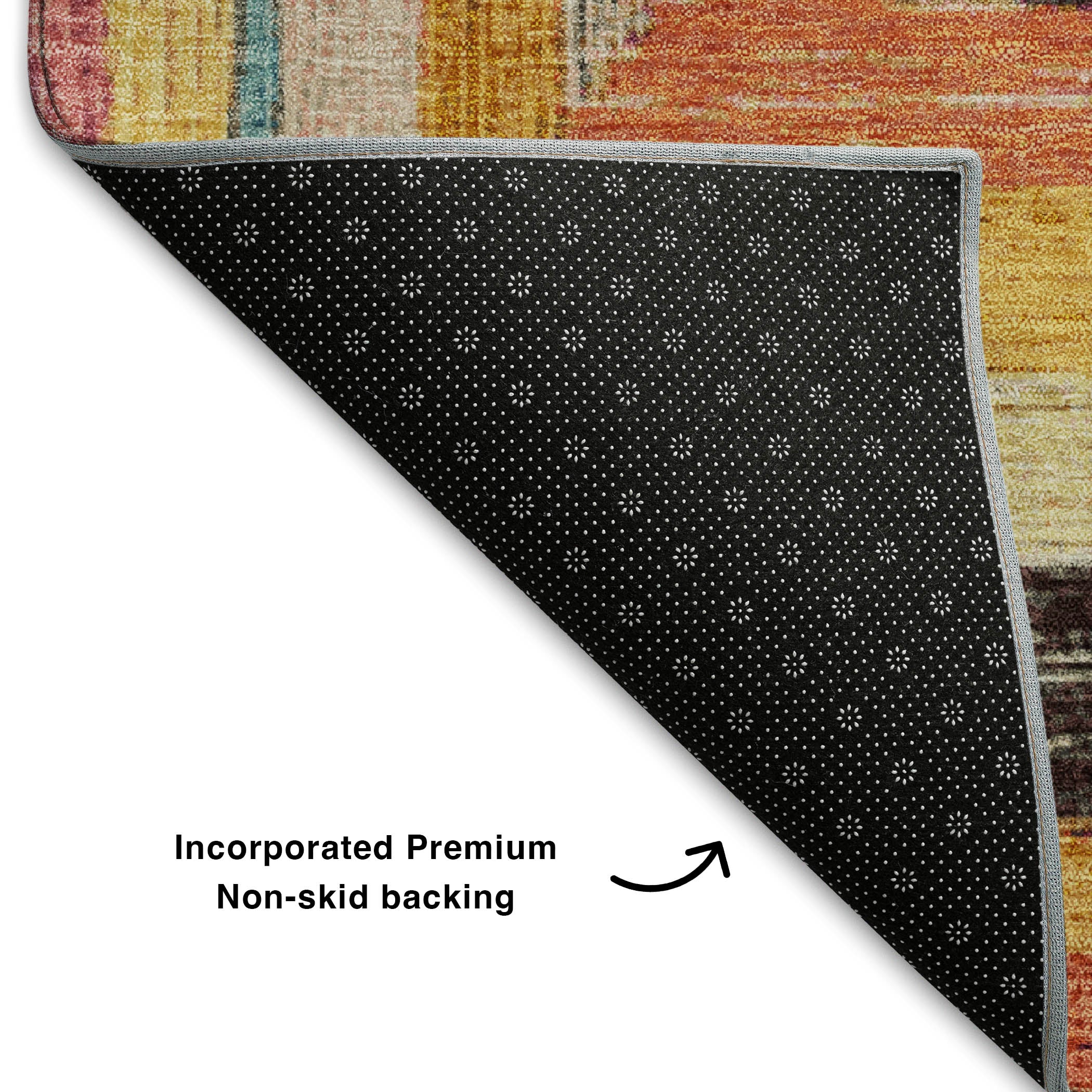 Porto Machine Washable Transitional Honey Gold Rug 1'8" x 2'6" #shape_Rectangle