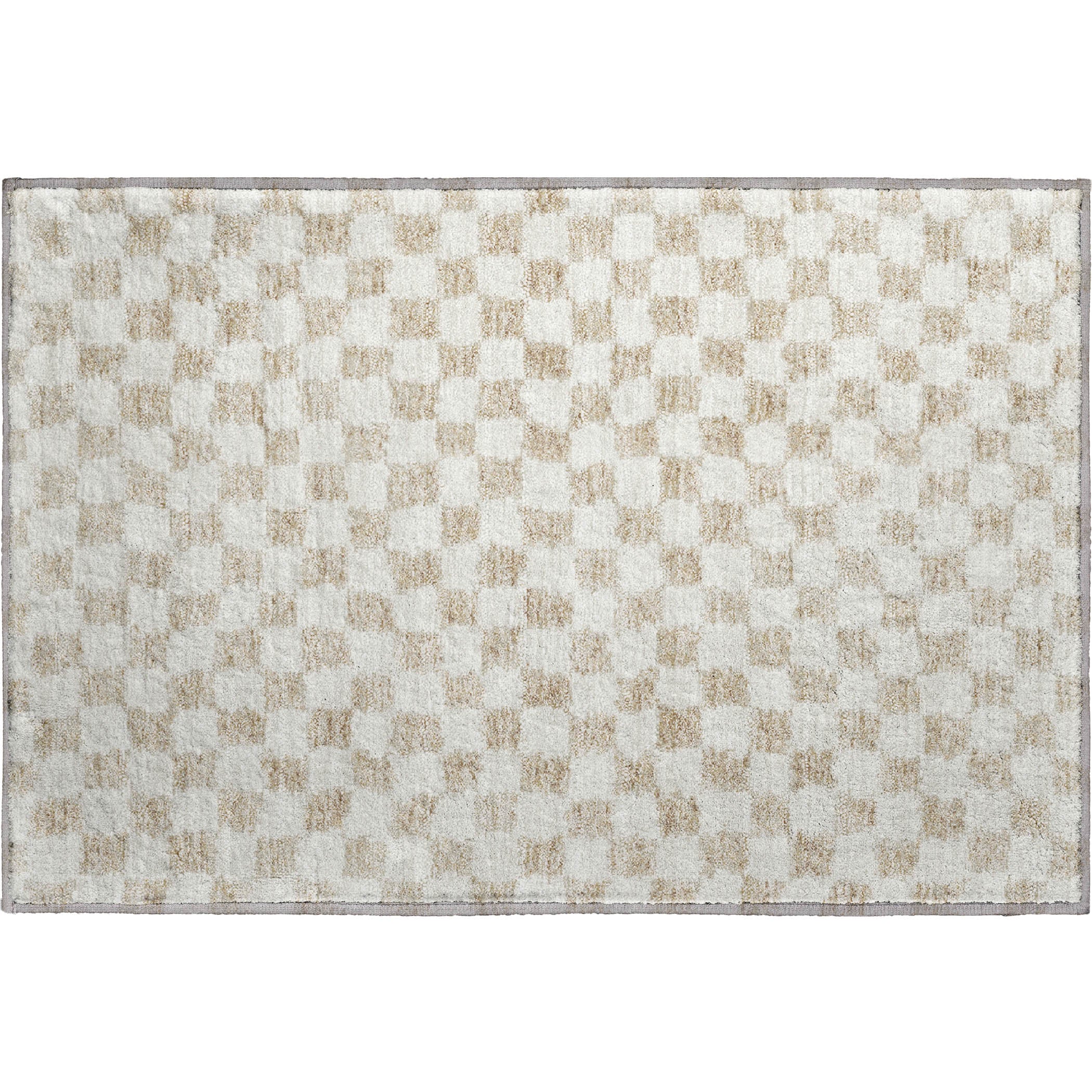 Ghent Machine Washable Transitional Beige Brown Rug 1'8" x 2'6" #shape_Rectangle