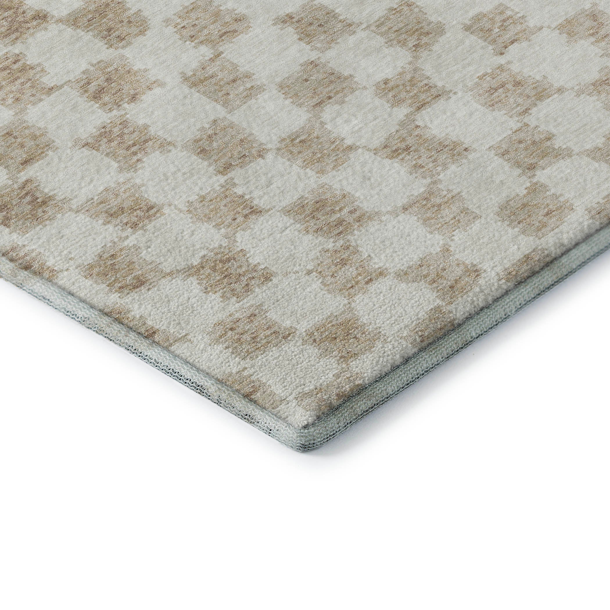 Ghent Machine Washable Transitional Beige Brown Rug 1'8" x 2'6" #shape_Rectangle