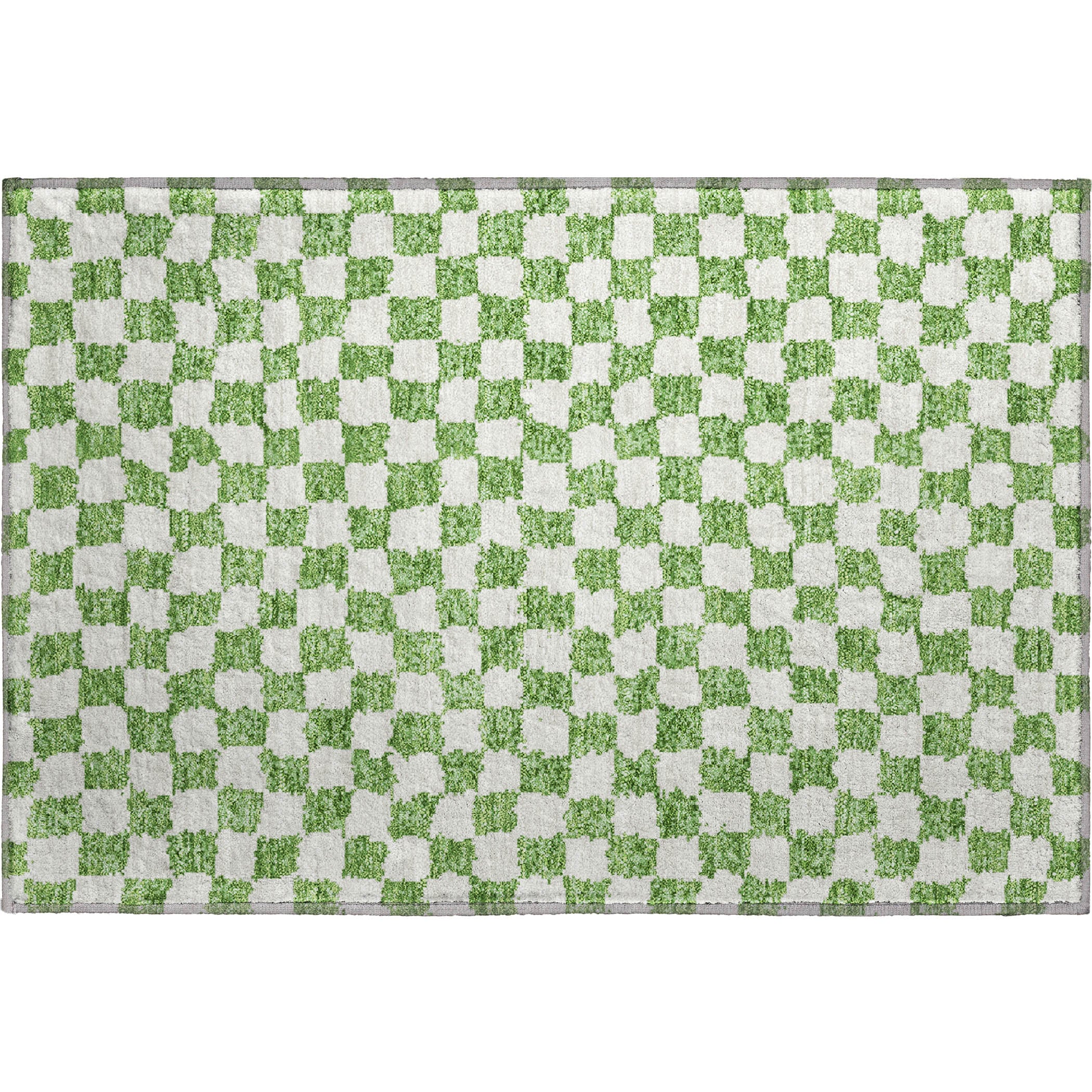 Ghent Machine Washable Transitional Green Rug 1'8" x 2'6" #shape_Rectangle