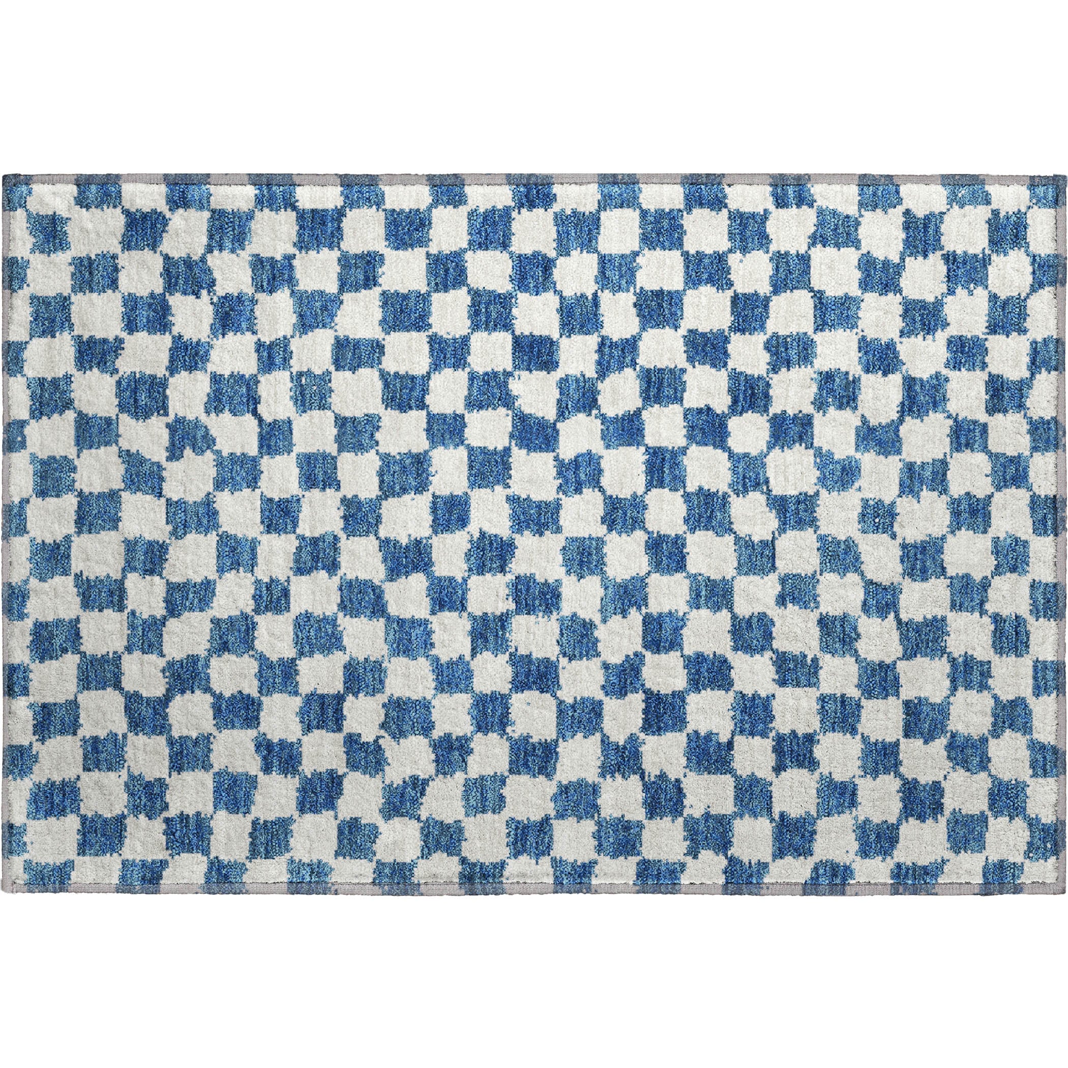 Ghent Machine Washable Transitional Navy Blue Rug 1'8" x 2'6" #shape_Rectangle