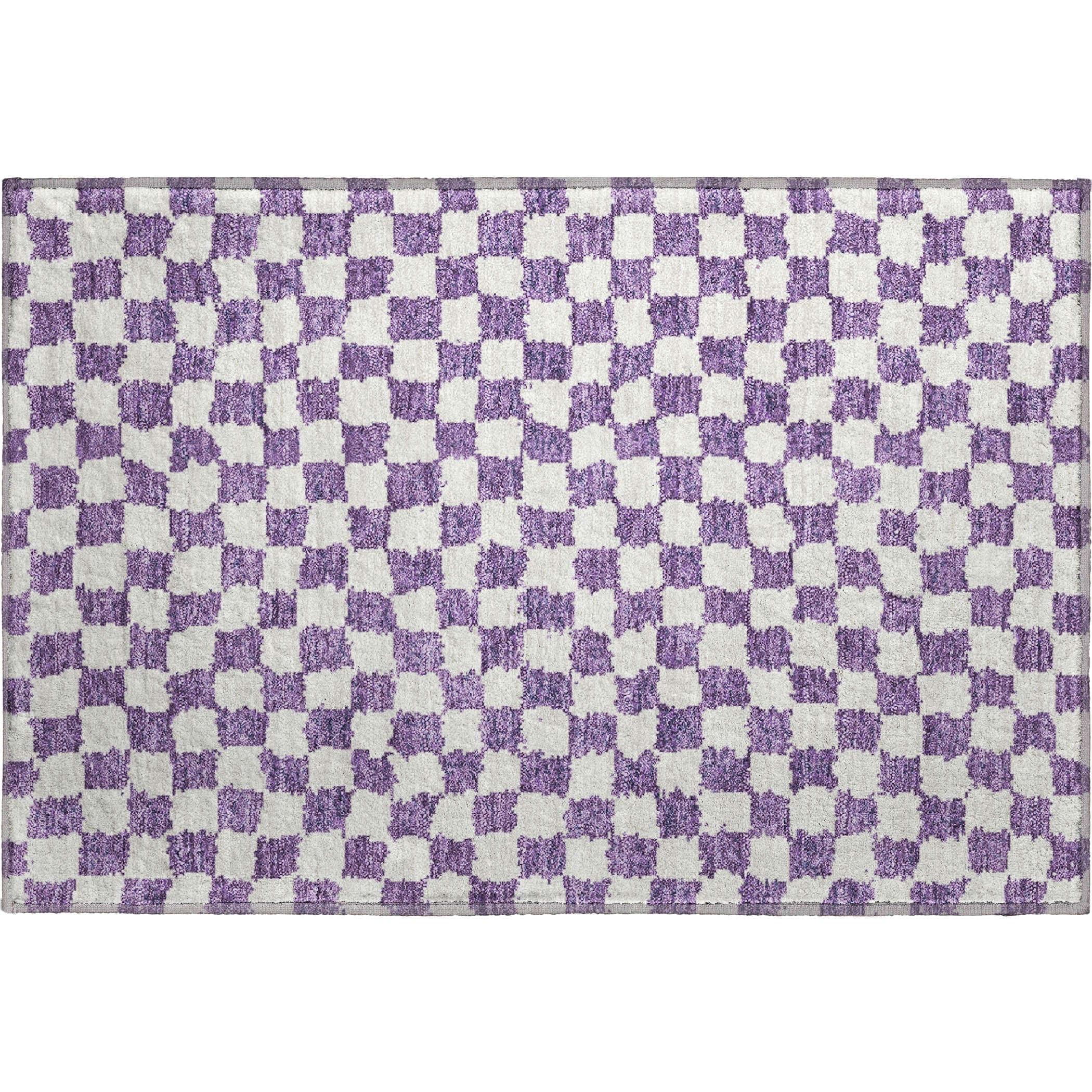 Ghent Machine Washable Transitional Purple Rug 1'8" x 2'6" #shape_Rectangle