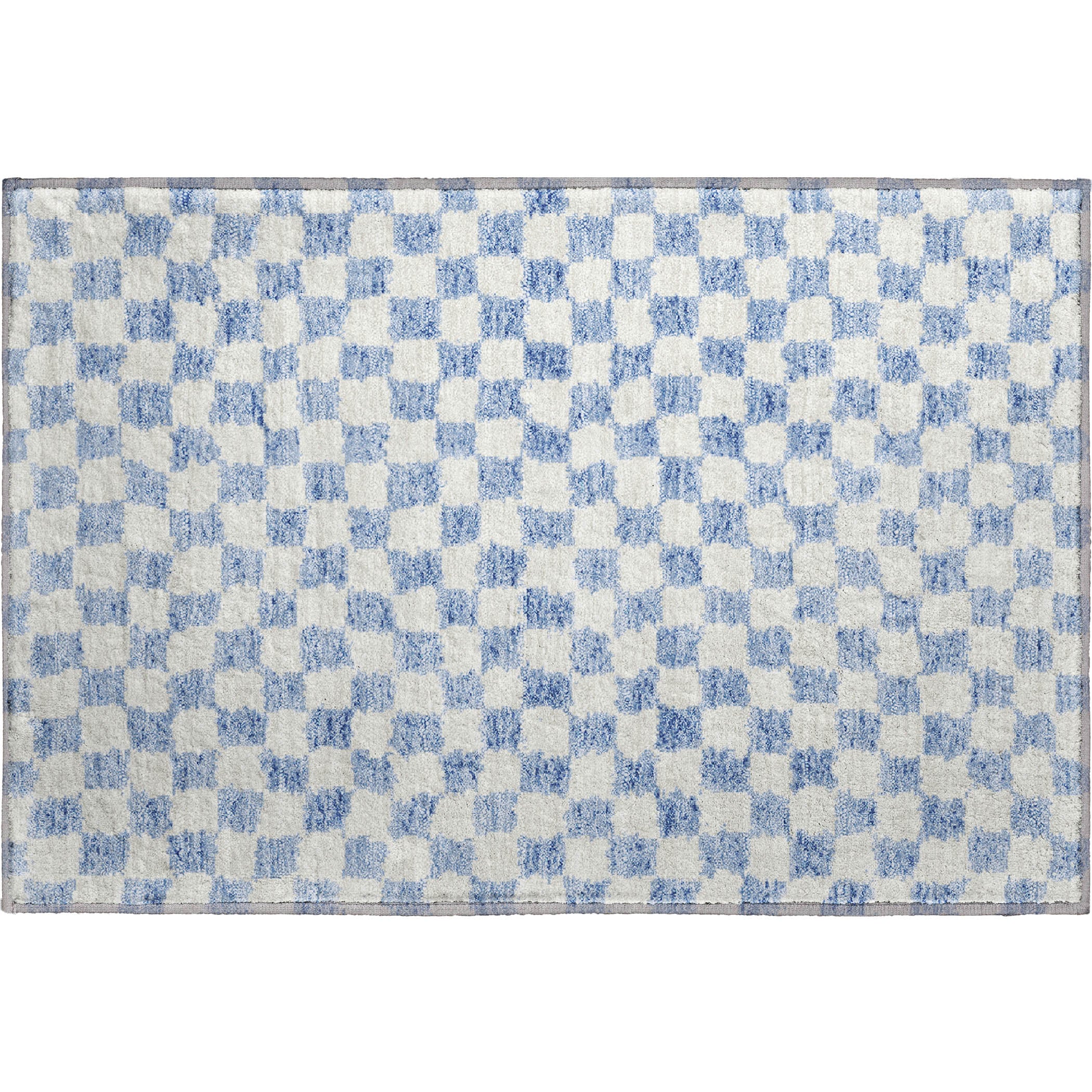Ghent Machine Washable Transitional Sky Blue Rug 1'8" x 2'6" #shape_Rectangle