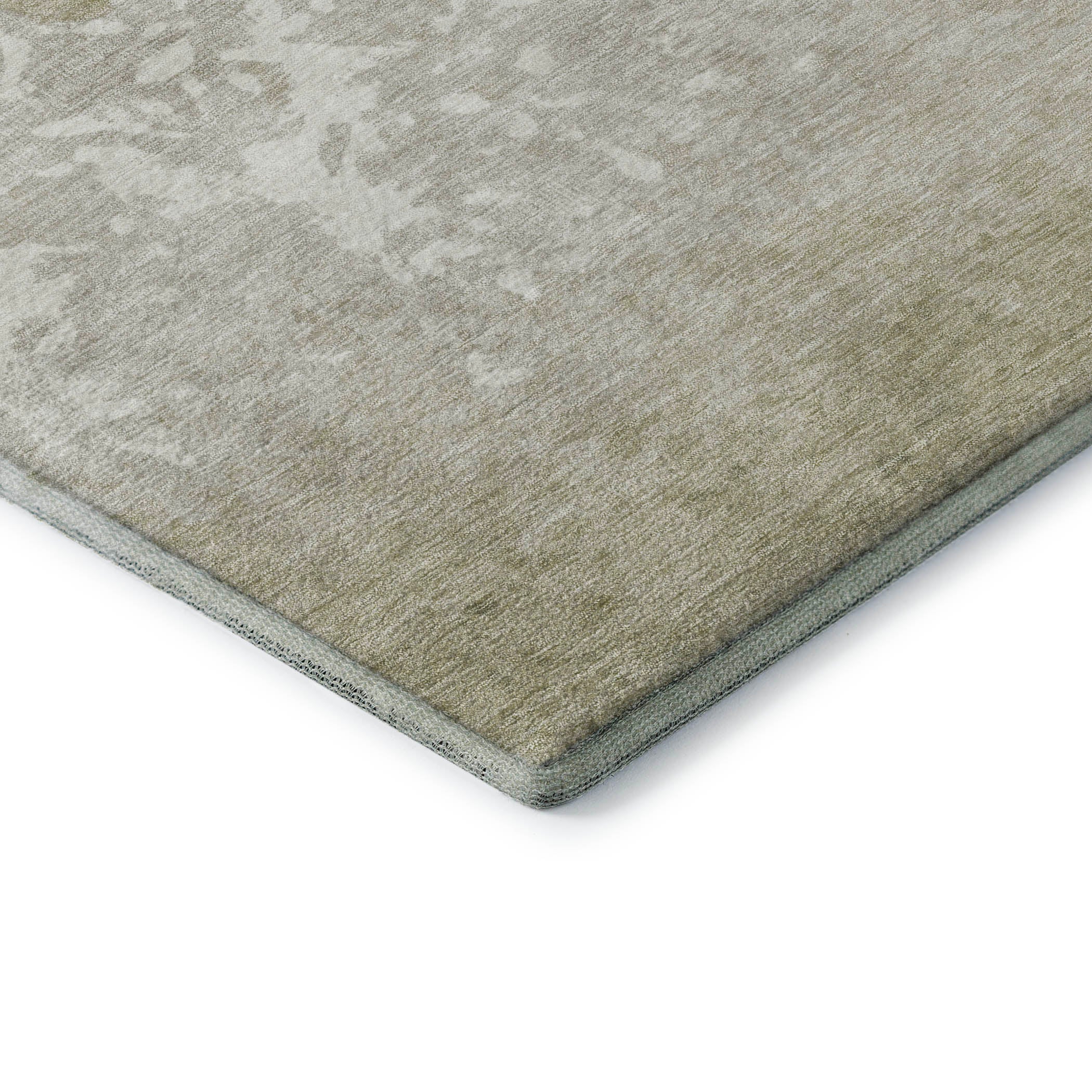 Porto Machine Washable Transitional Beige Brown Rug 1'8" x 2'6" #shape_Rectangle