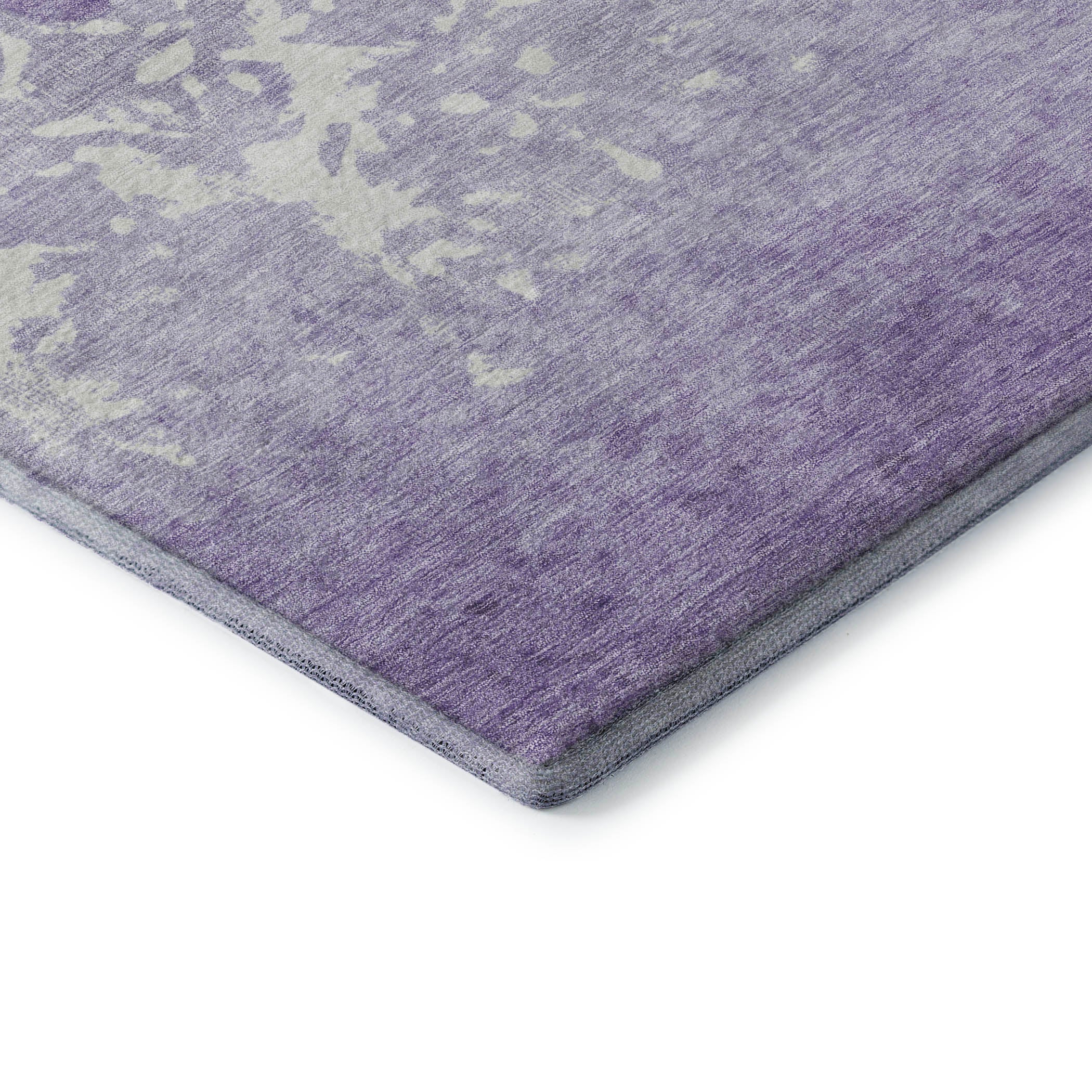 Porto Machine Washable Transitional Purple Rug 1'8" x 2'6" #shape_Rectangle