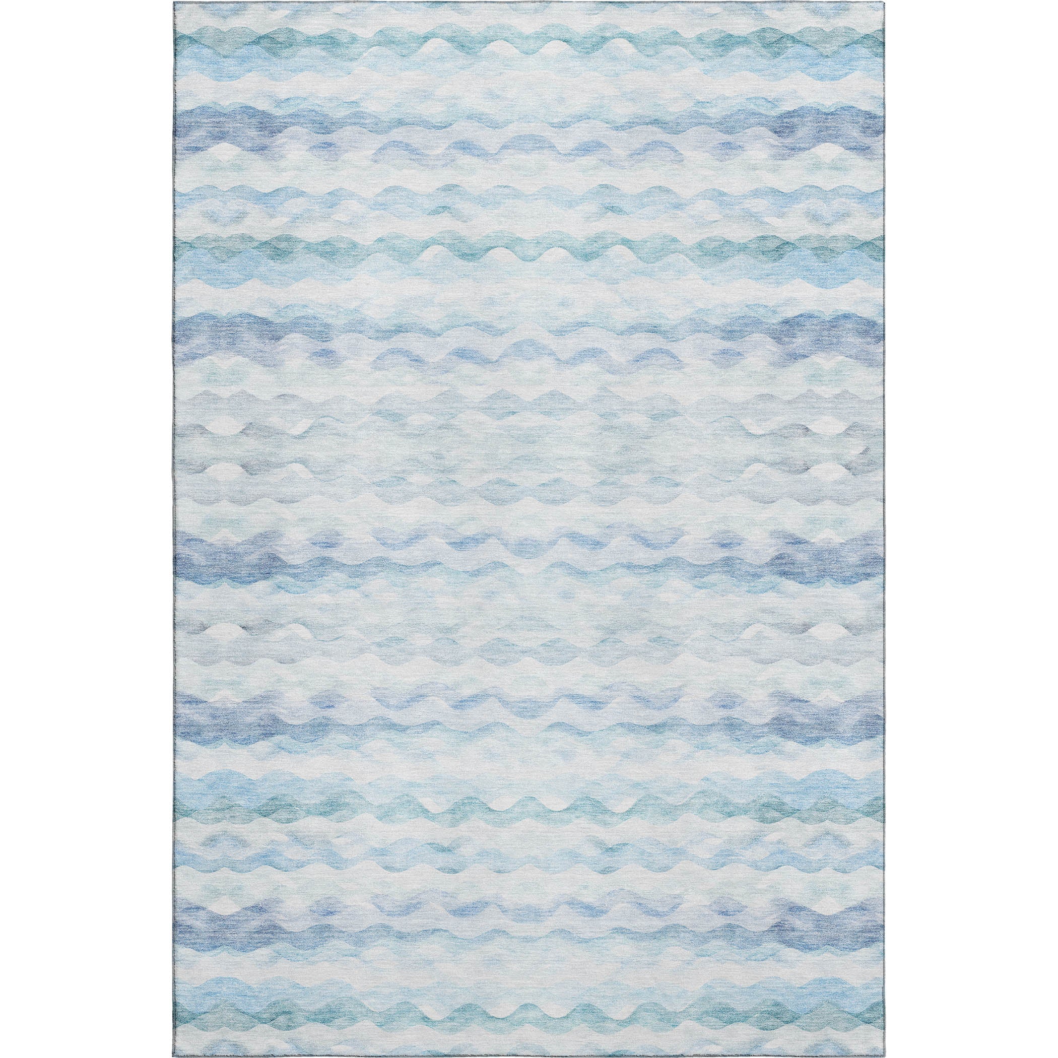 Reykjavik Machine Washable Coastal Blue Rug 2'6" x 3'10" #shape_Rectangle