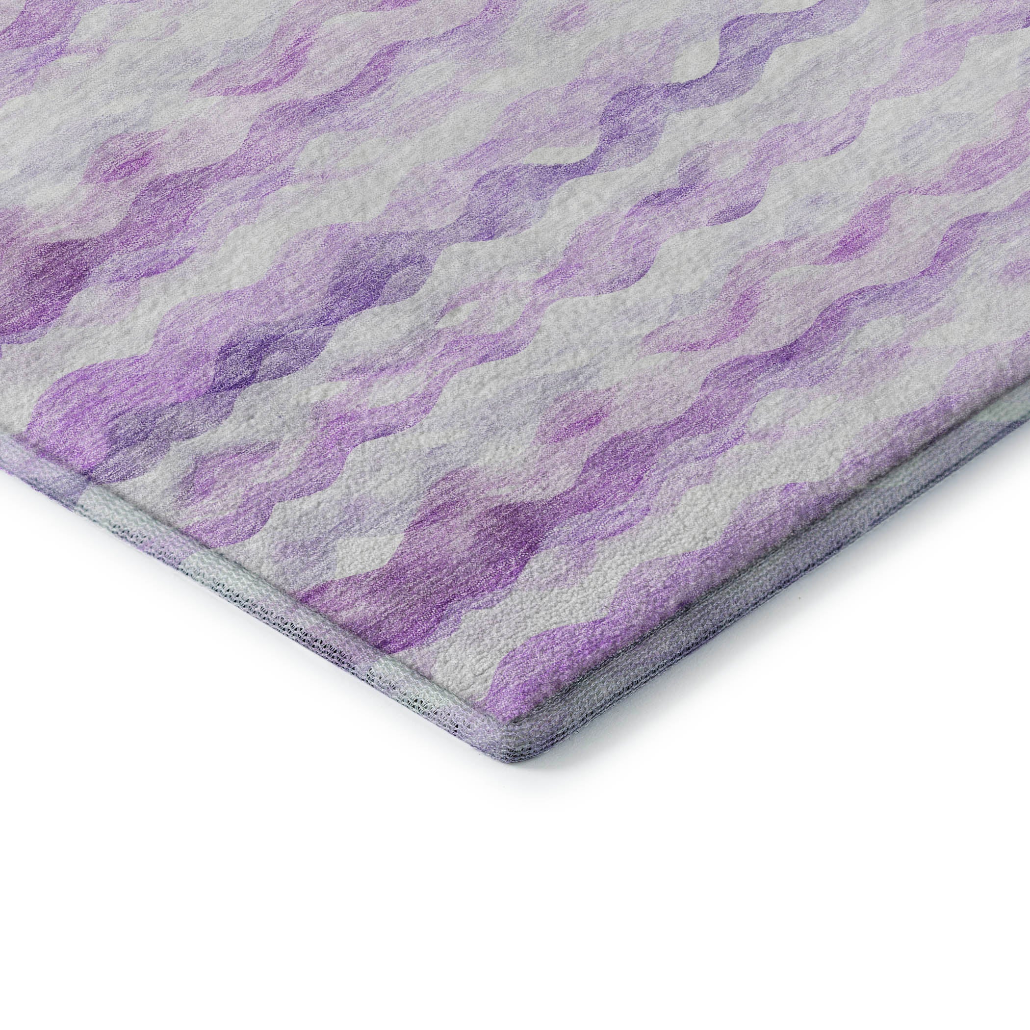 Reykjavik Machine Washable Coastal Purple Rug 1'8" x 2'6" #shape_Rectangle