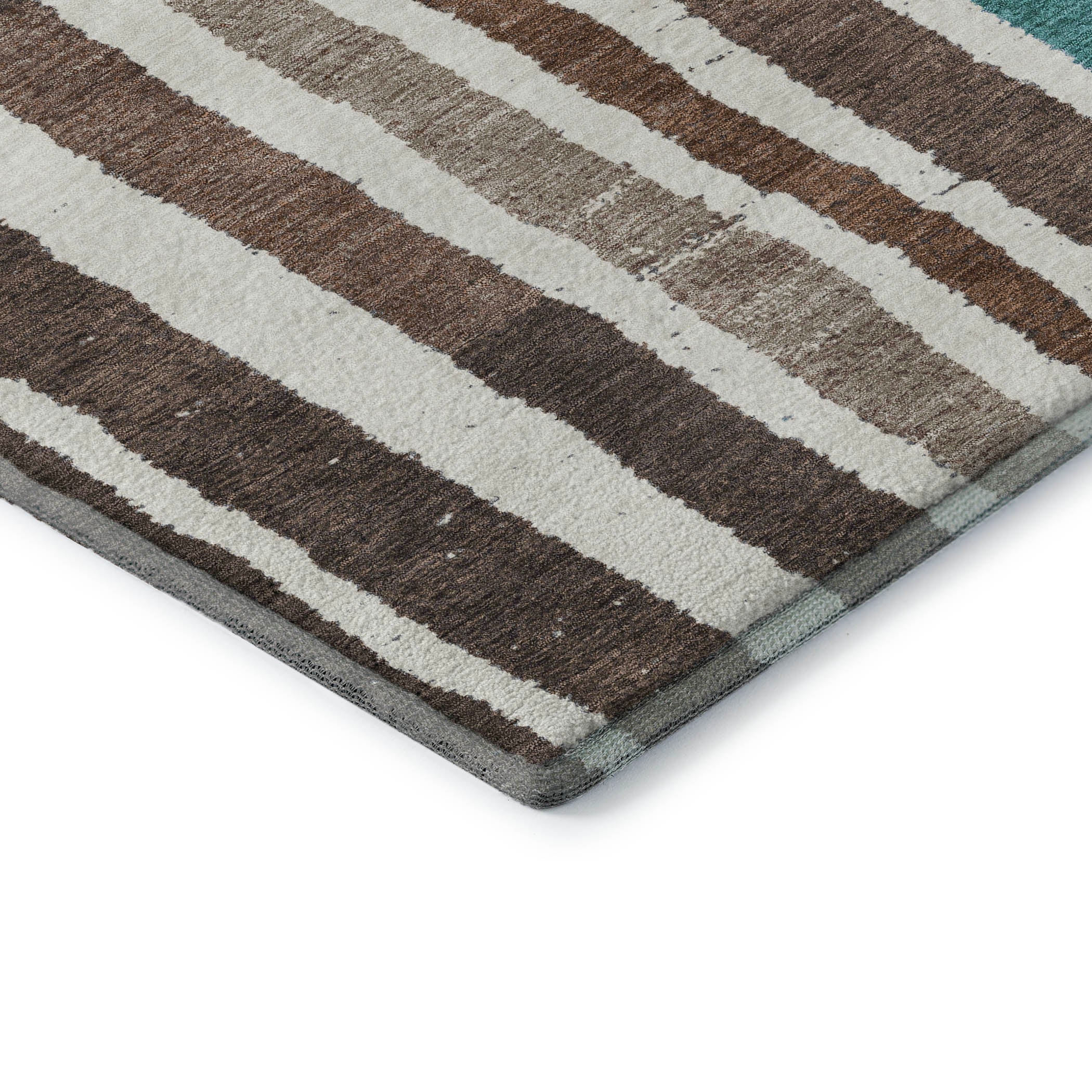 Kotor Machine Washable Transitional Brown Rug 1'8" x 2'6" #shape_Rectangle