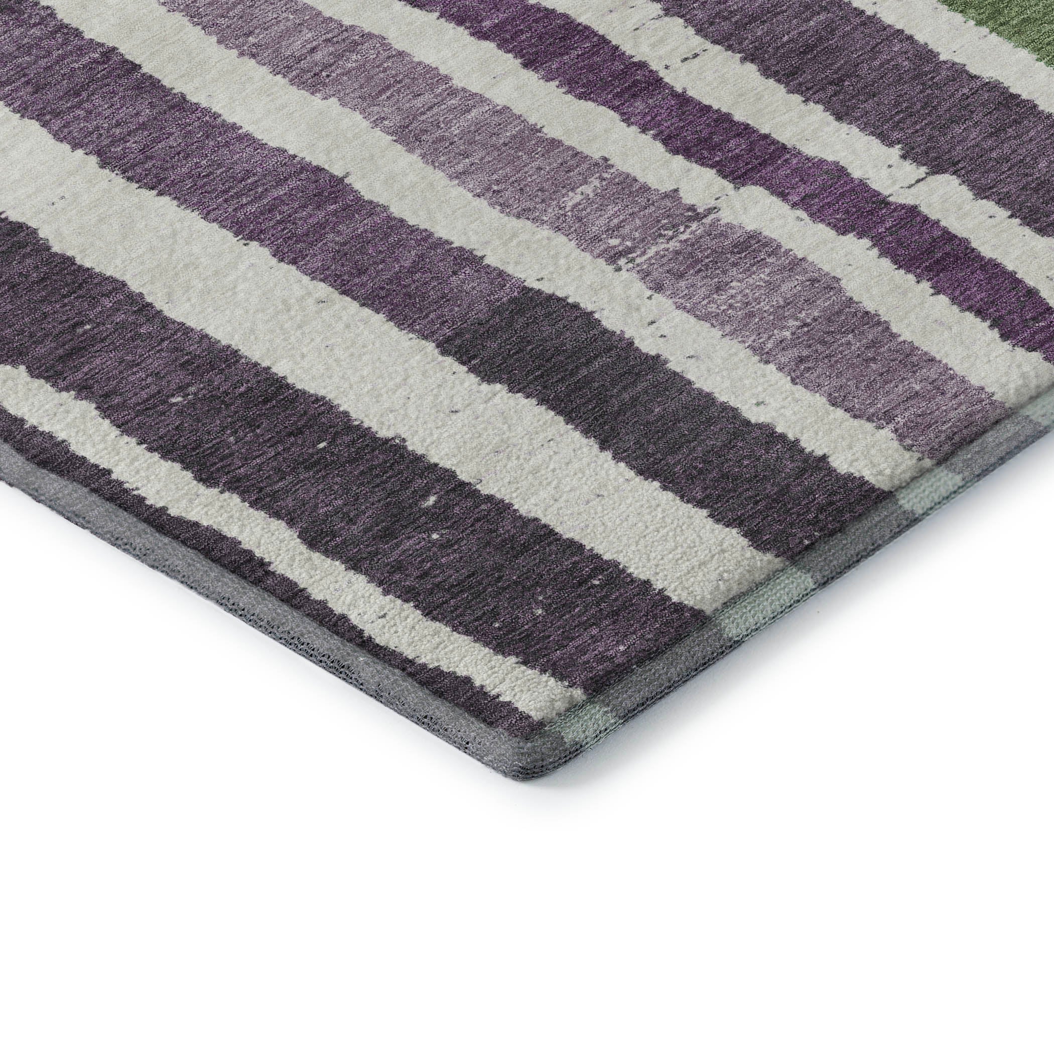 Kotor Machine Washable Transitional Purple Rug 1'8" x 2'6" #shape_Rectangle