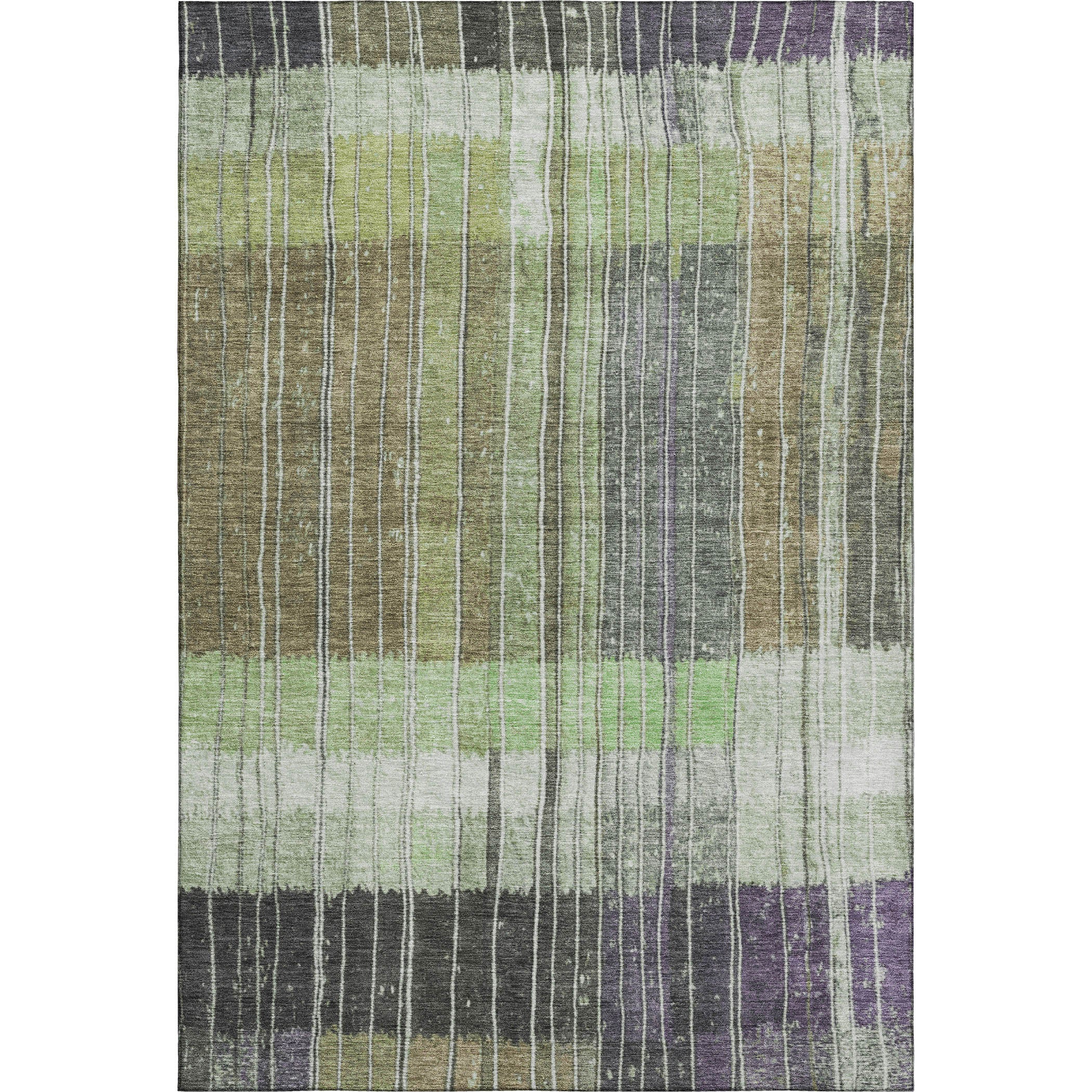 Kotor Machine Washable Transitional Aloe Green Rug 2'6" x 3'10" #shape_Rectangle