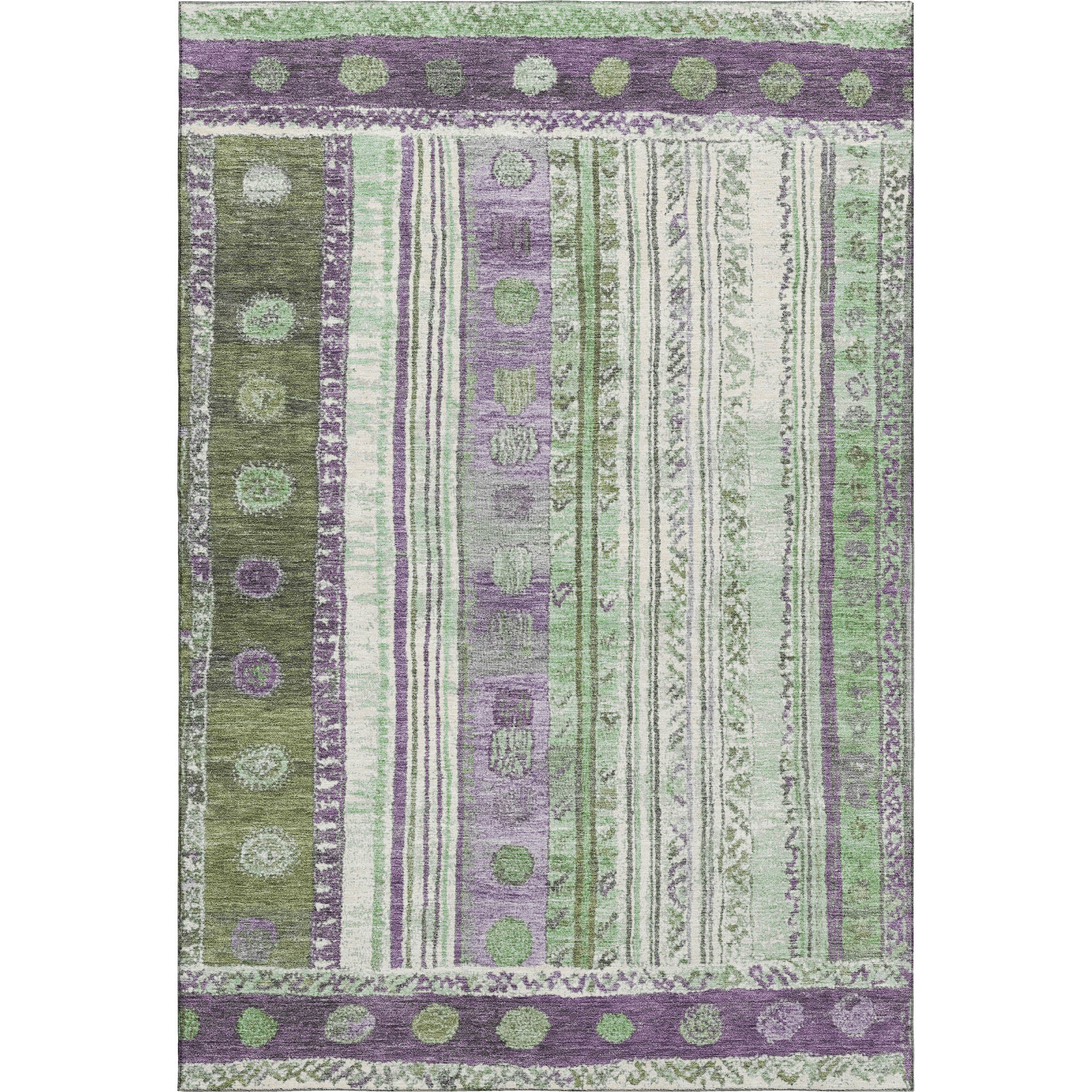 Baku Machine Washable Transitional Purple Rug 2'6" x 3'10" #shape_Rectangle