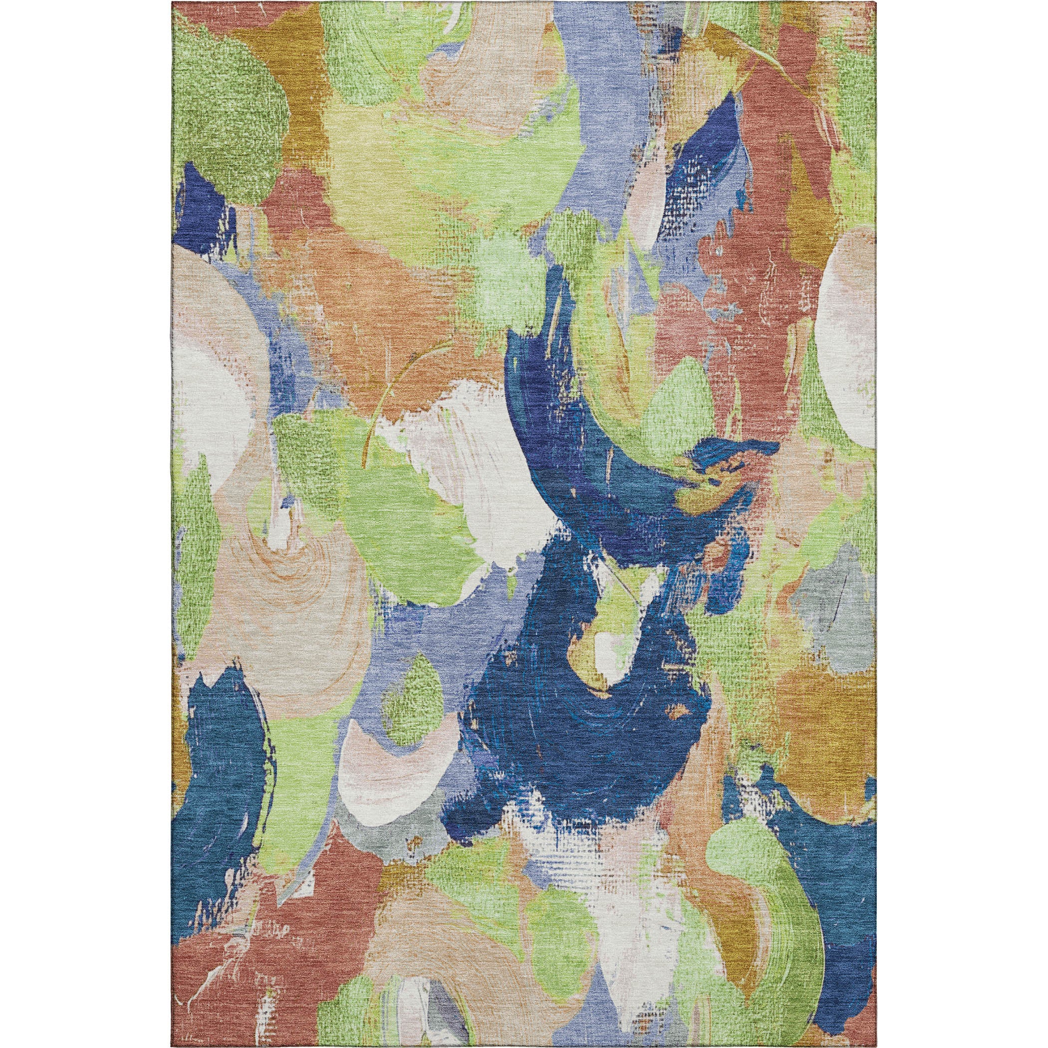 Tallinn Machine Washable Transitional Aloe Green Rug 2'6" x 3'10" #shape_Rectangle
