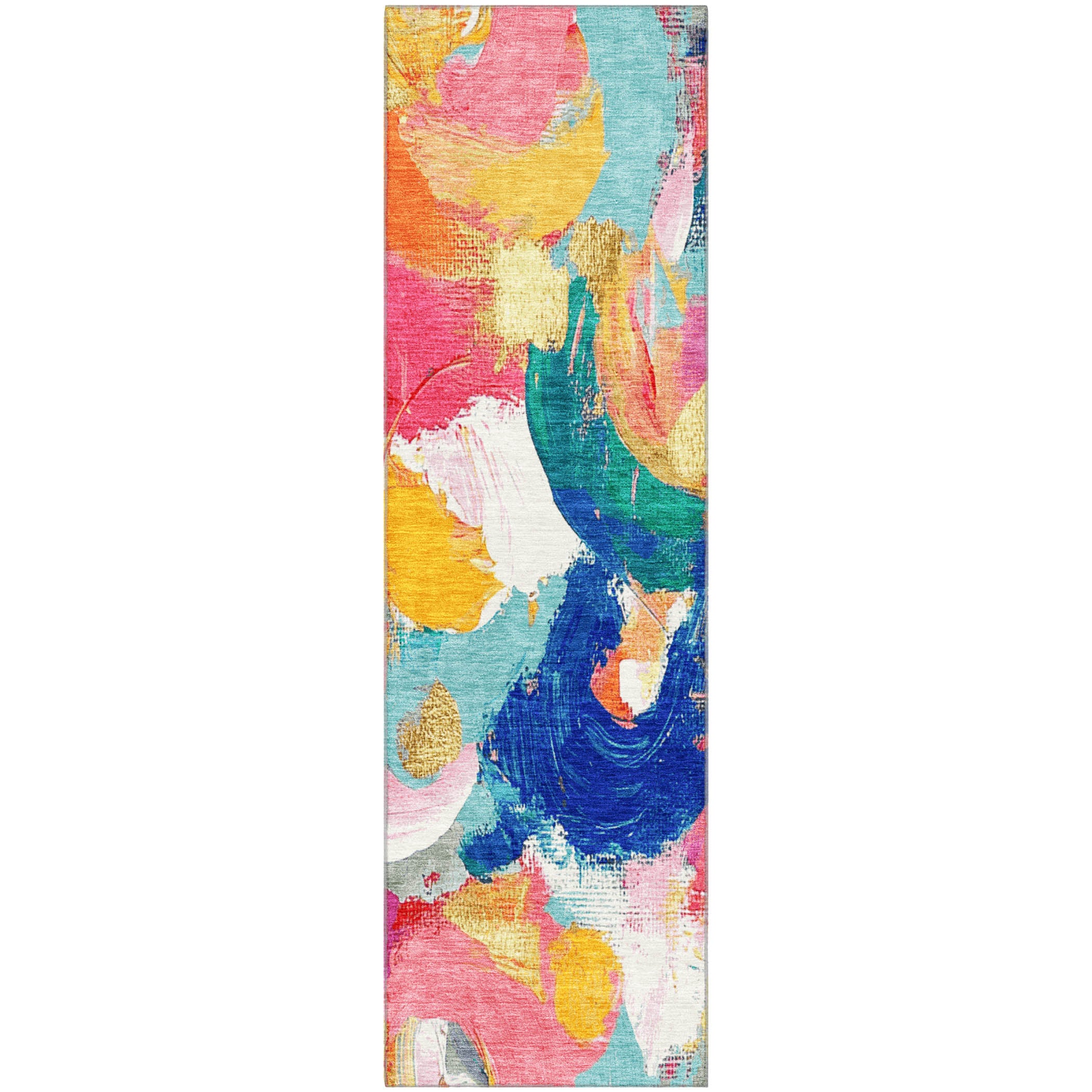 Tallinn Machine Washable Transitional Blush Pink Rug 2'3" x 7'6" #shape_Runner