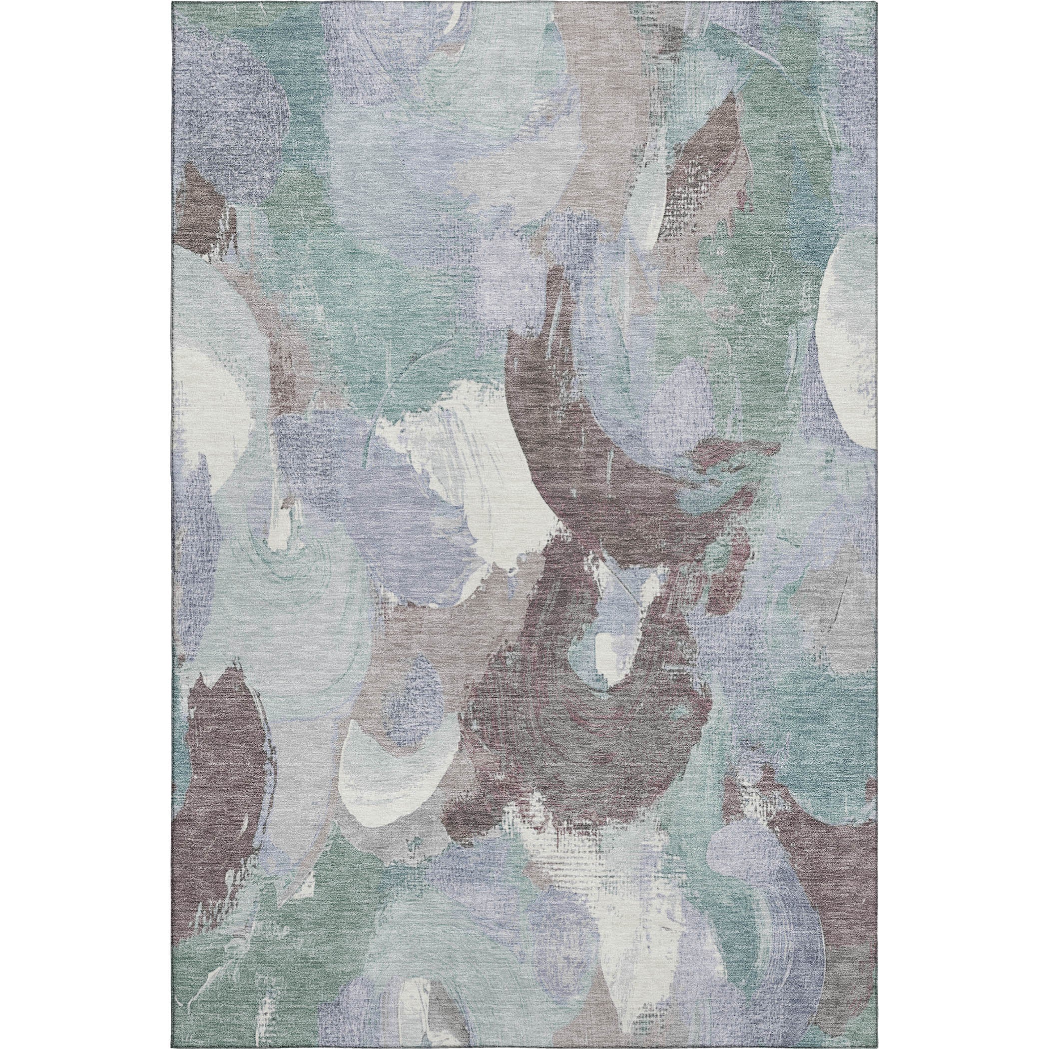 Tallinn Machine Washable Transitional Seafoam Blue Rug 2'6" x 3'10" #shape_Rectangle