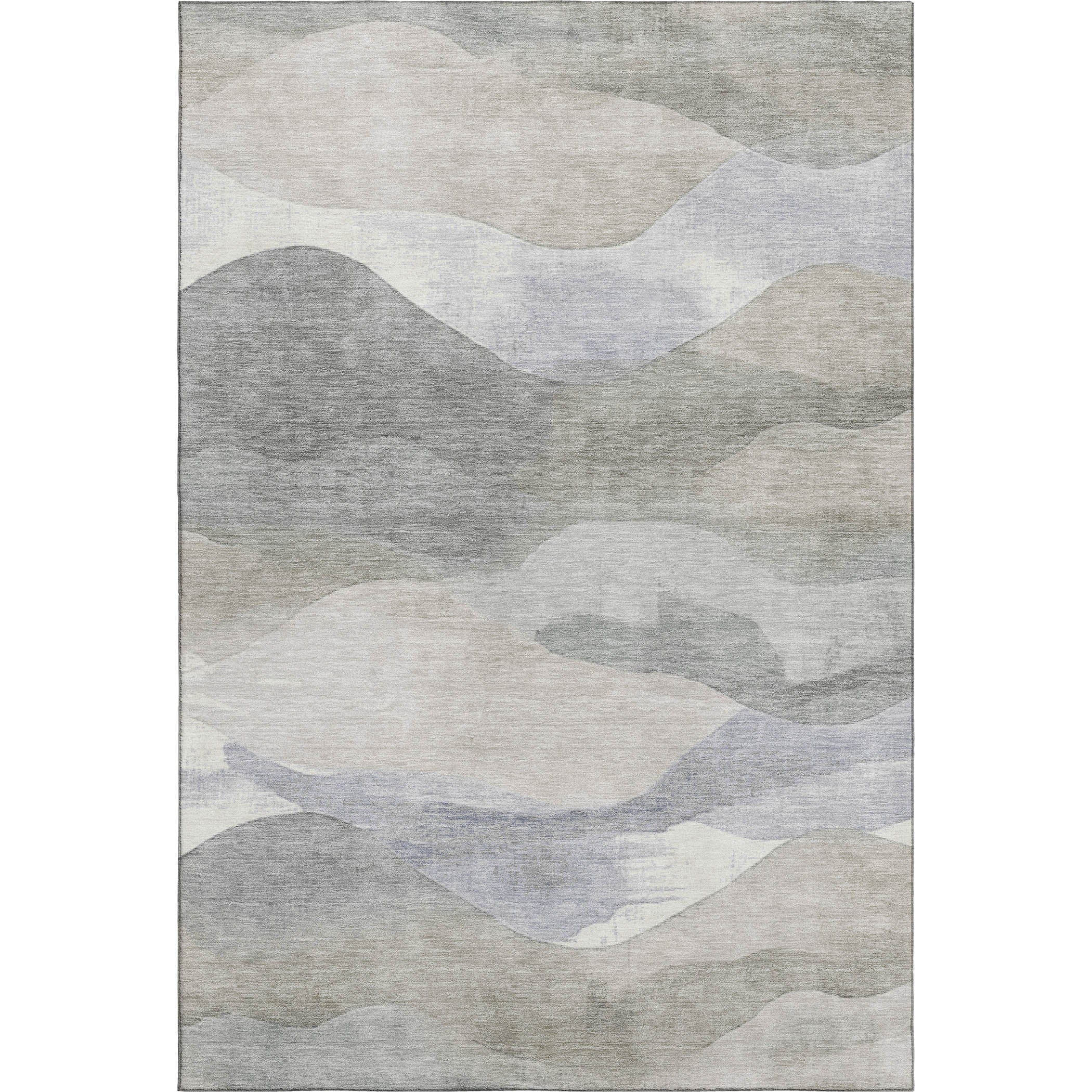 Lucerne Machine Washable Transitional Beige Brown Rug 2'6" x 3'10" #shape_Rectangle