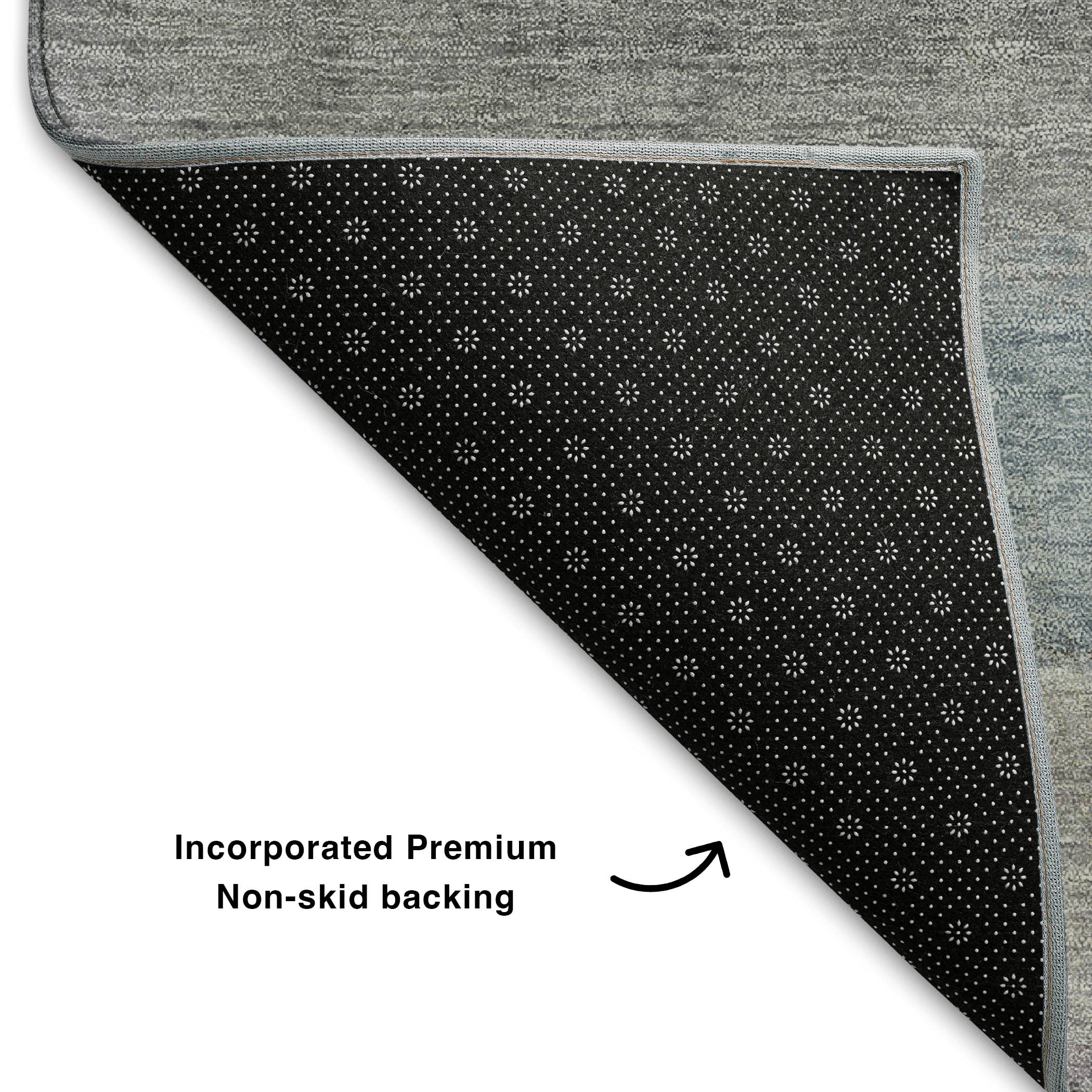 Lucerne Machine Washable Transitional Sky Blue Rug 1'8" x 2'6" #shape_Rectangle