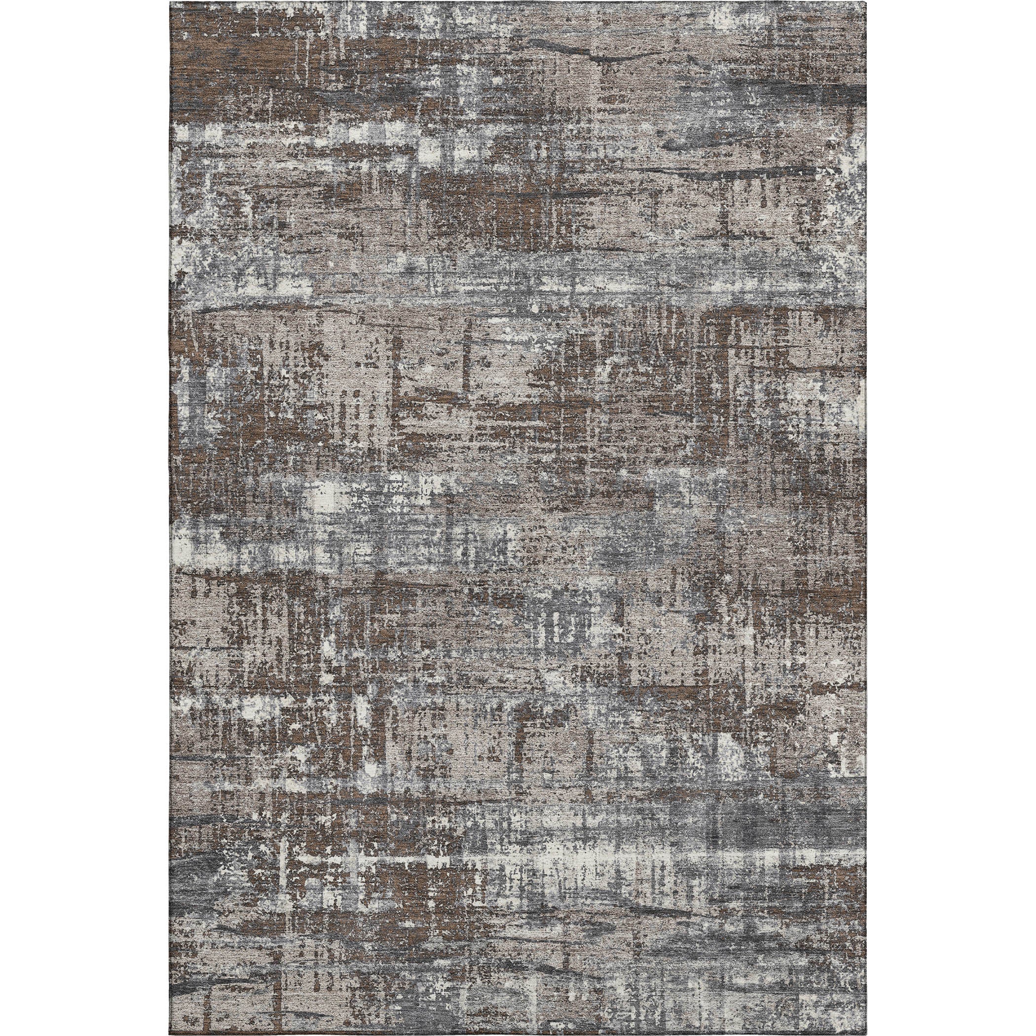 Budapest Machine Washable Transitional Brown Rug 2'6" x 3'10" #shape_Rectangle