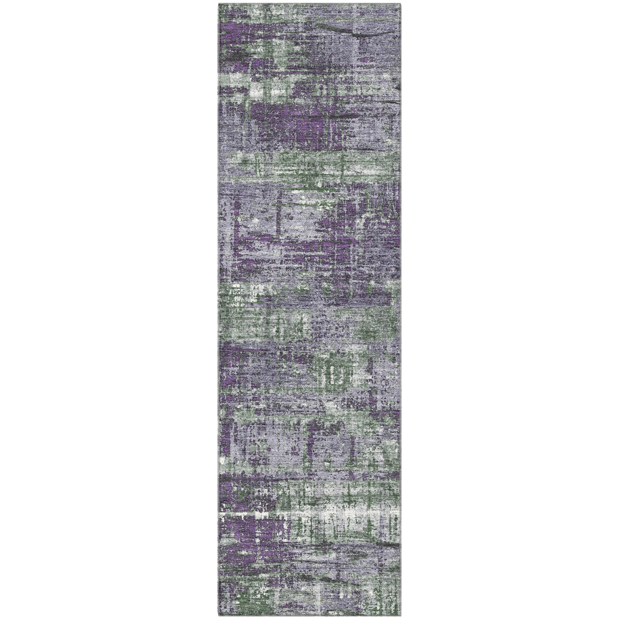 Budapest Machine Washable Transitional Purple Rug 2'3" x 7'6" #shape_Runner