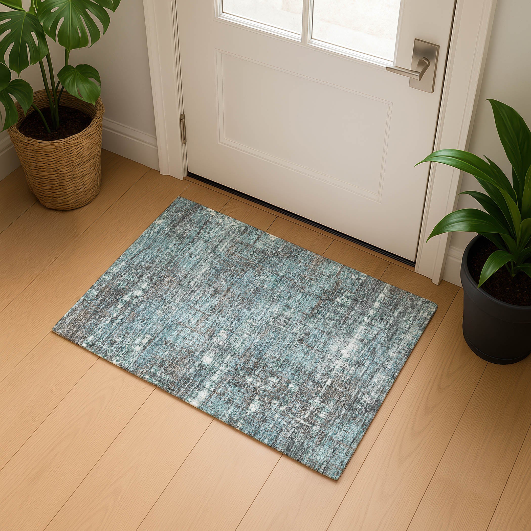 Budapest Machine Washable Transitional Taupe Brown Rug 1'8" x 2'6" #shape_Rectangle