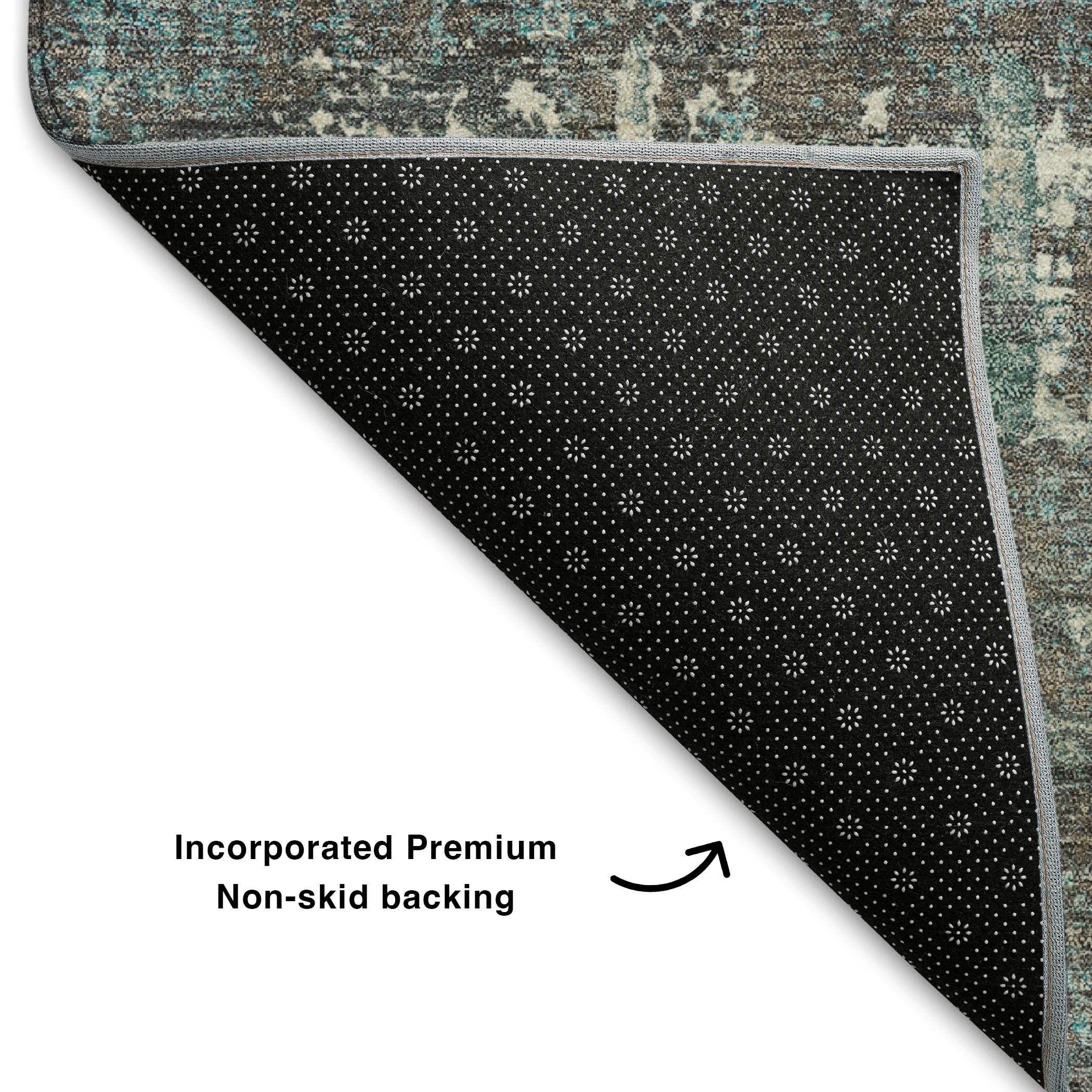 Budapest Machine Washable Transitional Taupe Brown Rug 1'8" x 2'6" #shape_Rectangle