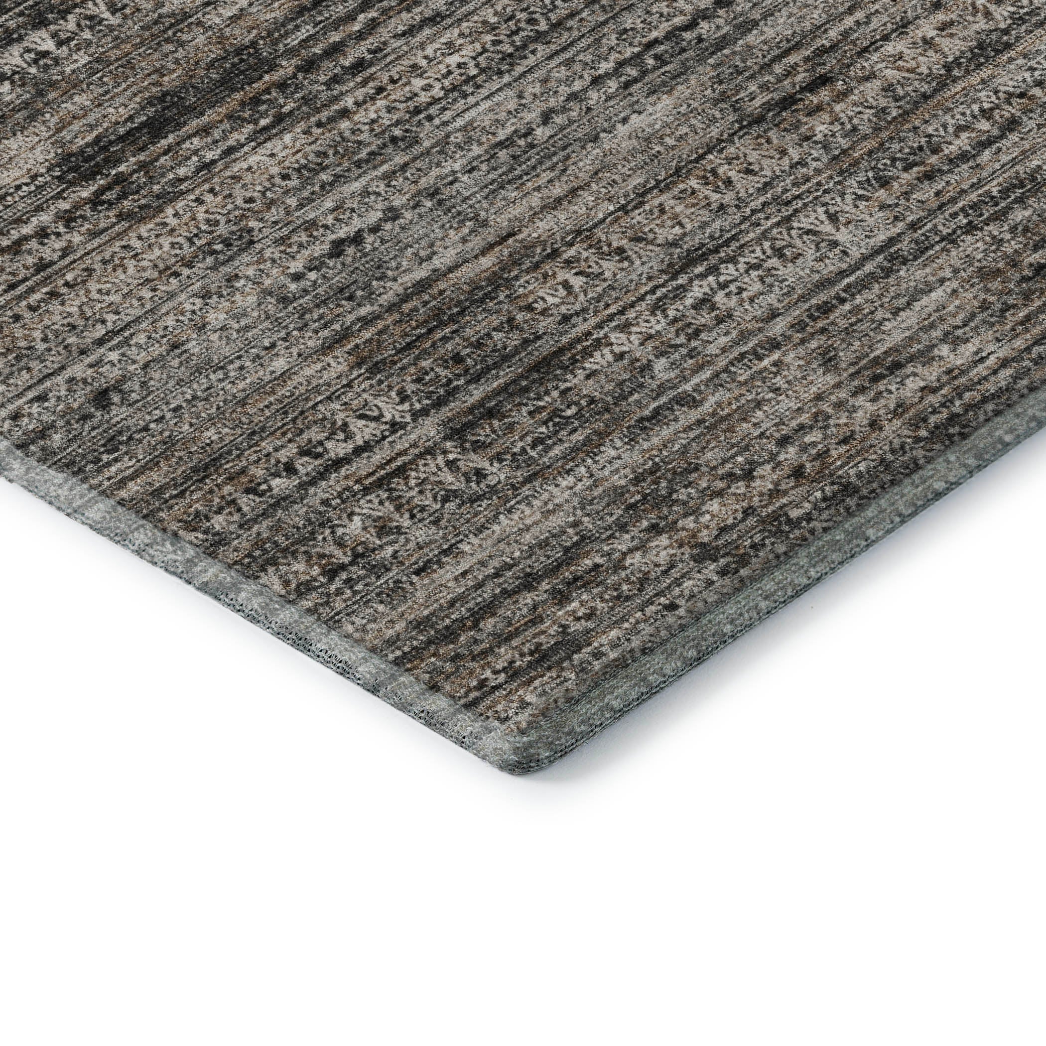 Havana Machine Washable Transitional Taupe Brown Rug 1'8" x 2'6" #shape_Rectangle