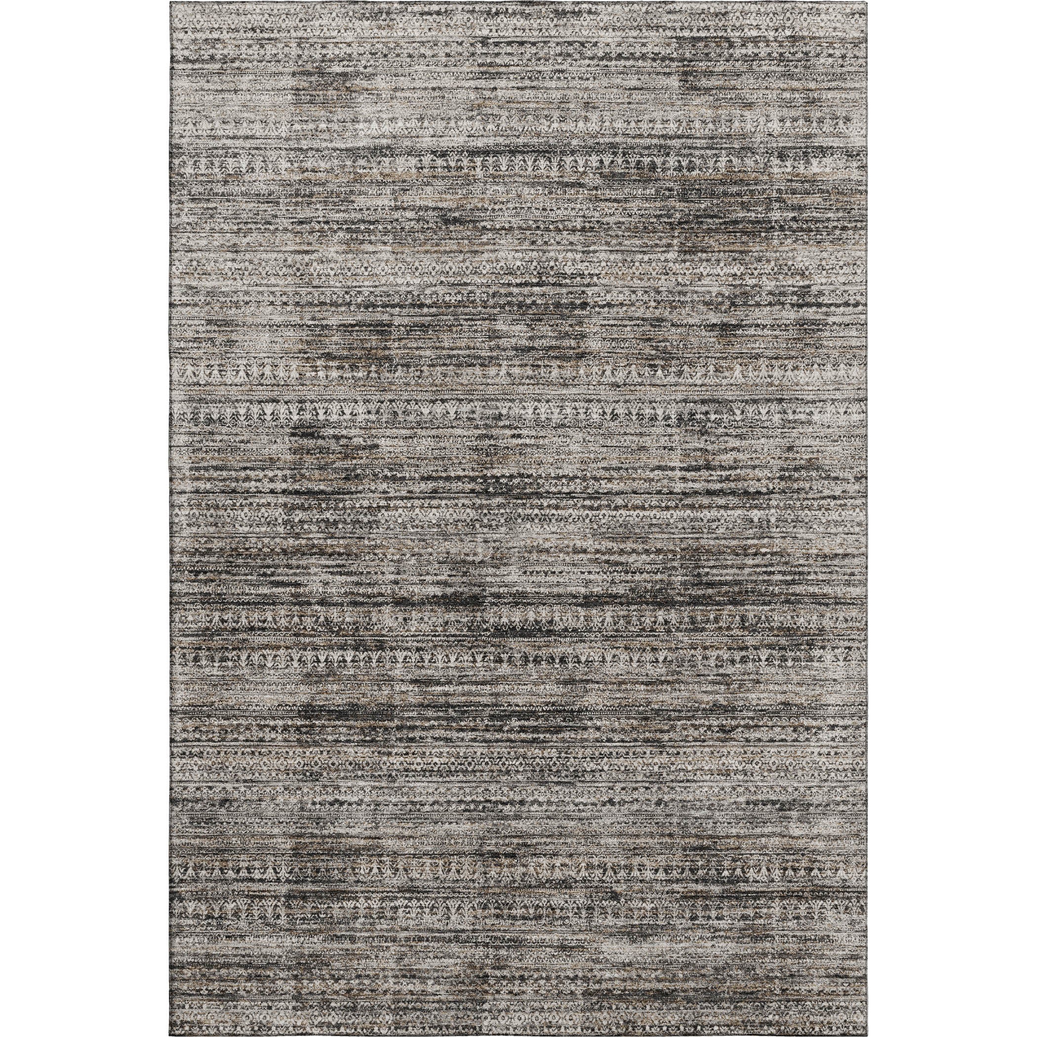 Havana Machine Washable Transitional Taupe Brown Rug 2'6" x 3'10" #shape_Rectangle