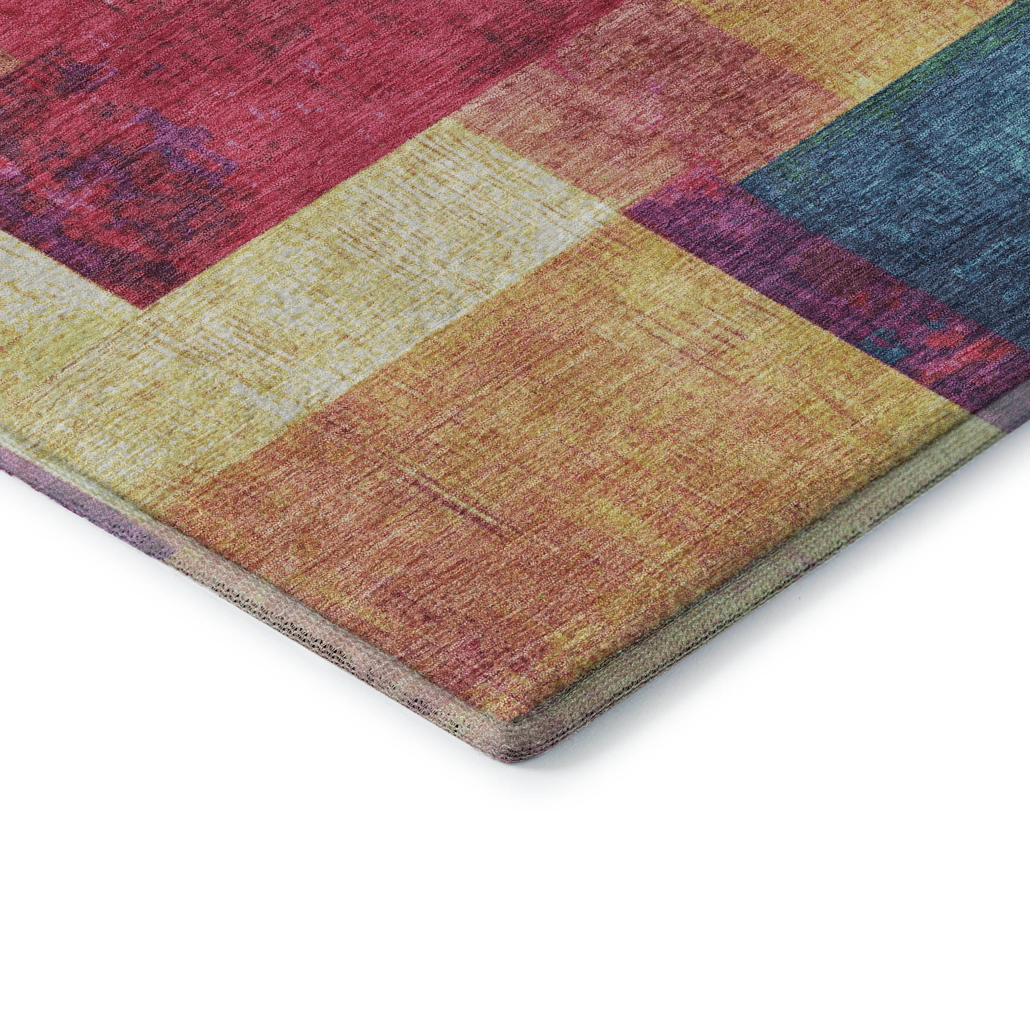 Luang Prabang Machine Washable Traditional Gold Rug 1'8" x 2'6" #shape_Rectangle
