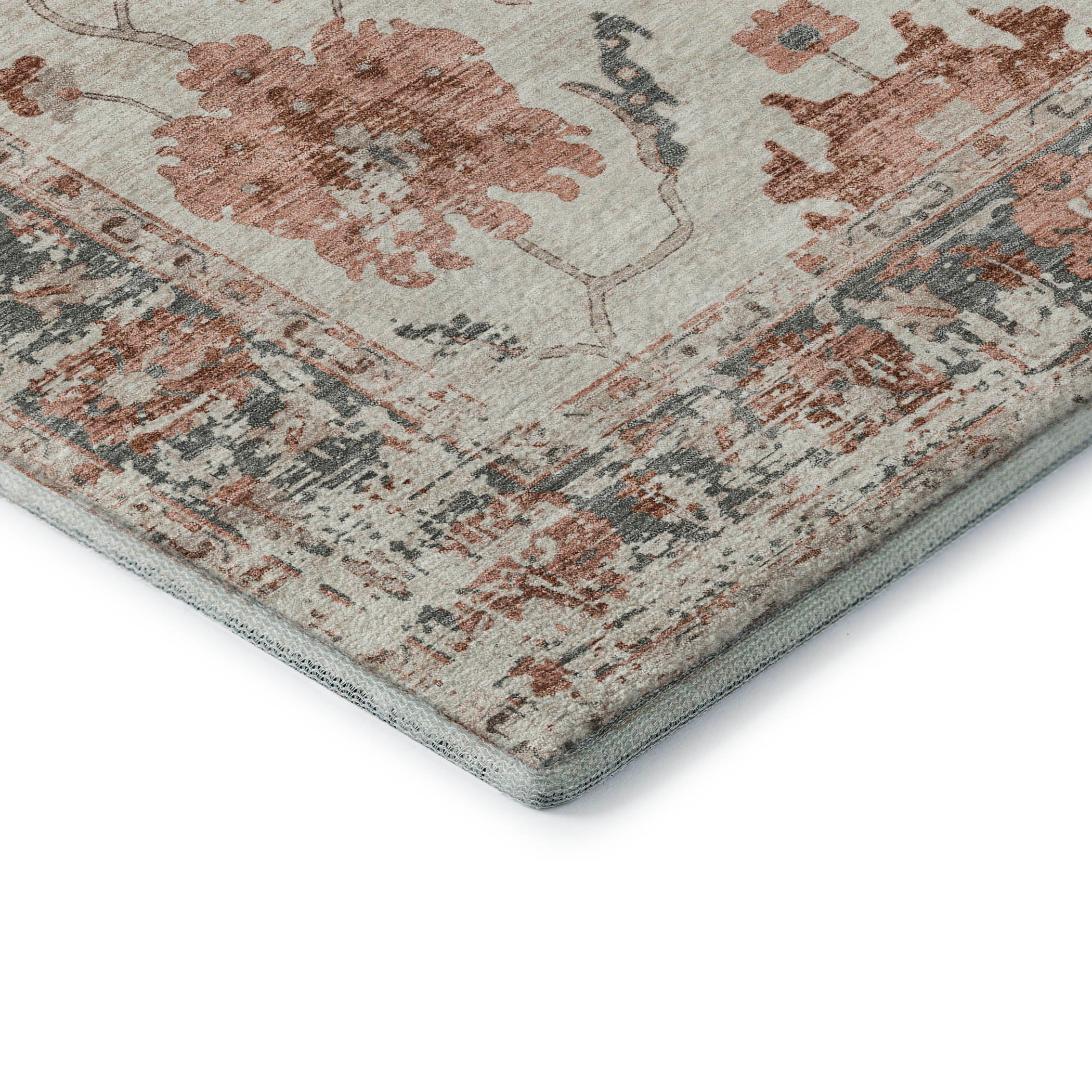 Oaxaca Machine Washable Traditional Linen Ivory Rug 1'8" x 2'6" #shape_Rectangle