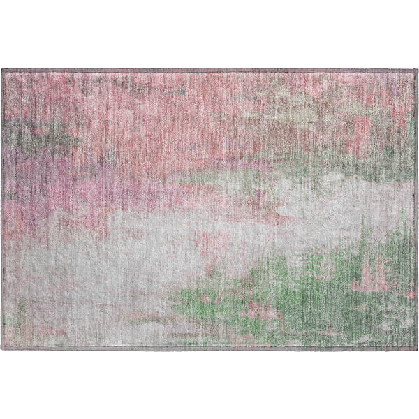 Colombo Machine Washable Transitional Blush Pink Rug 1'8" x 2'6"