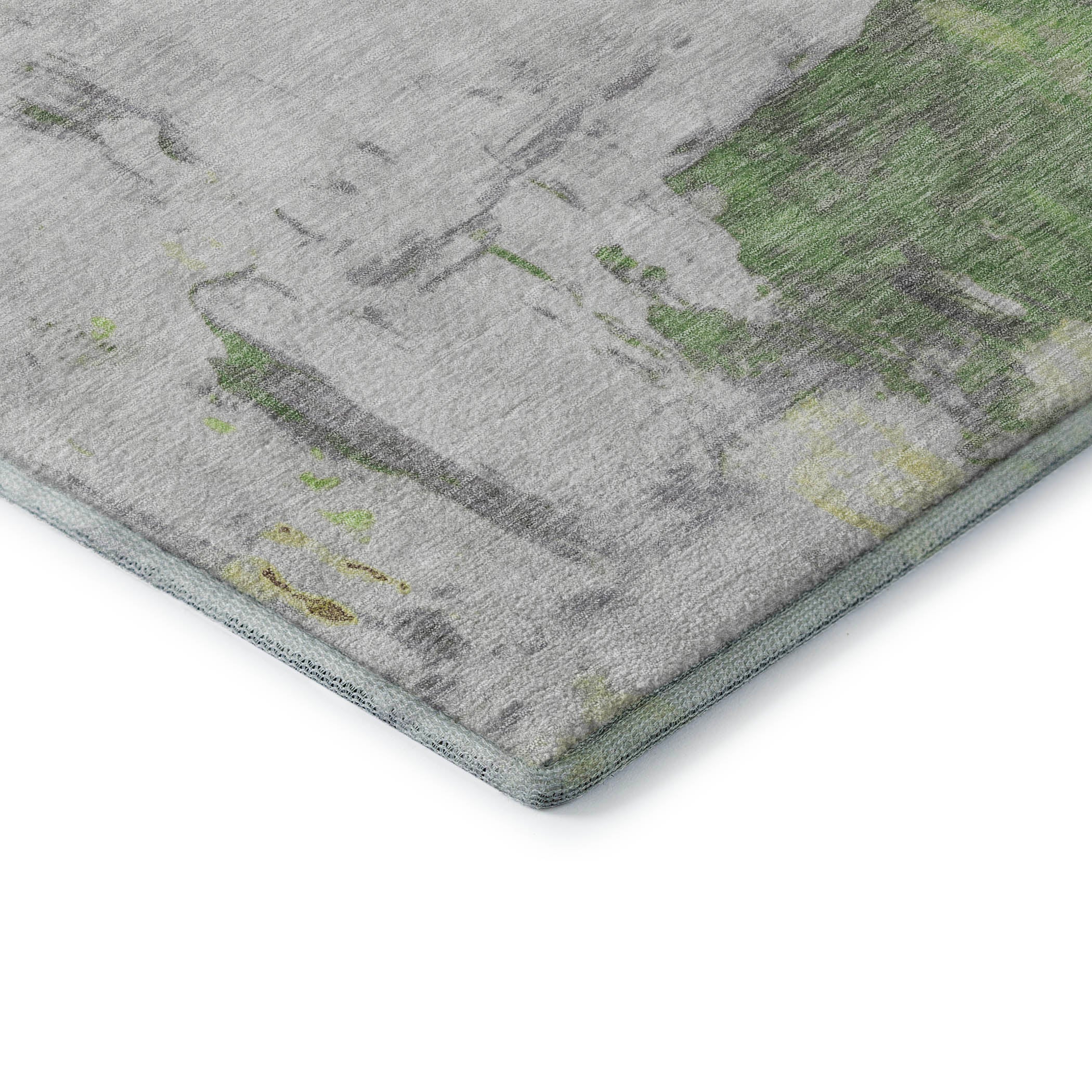 Budapest Machine Washable Transitional Aloe Green Rug 1'8" x 2'6" #shape_Rectangle