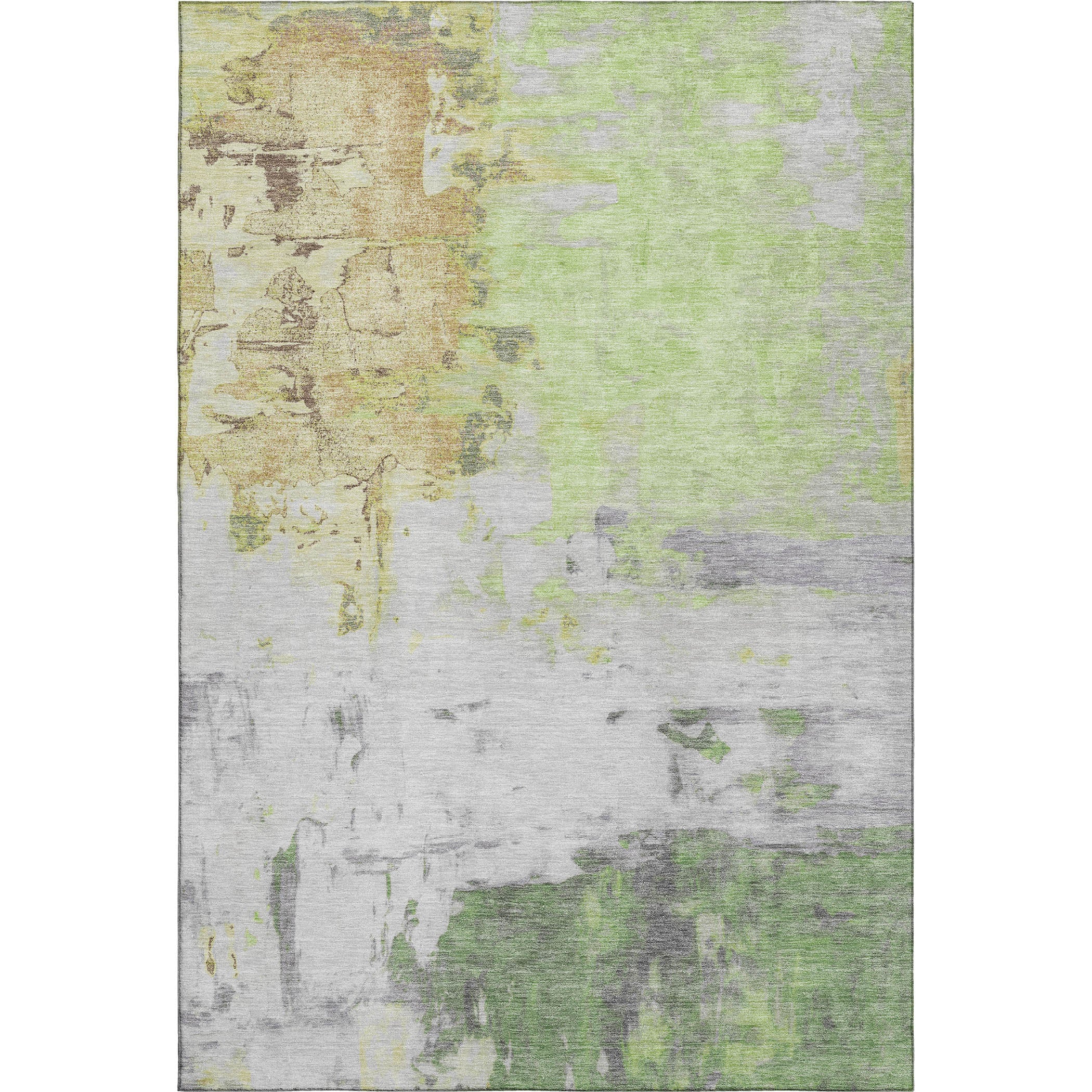 Budapest Machine Washable Transitional Aloe Green Rug 2'6" x 3'10" #shape_Rectangle
