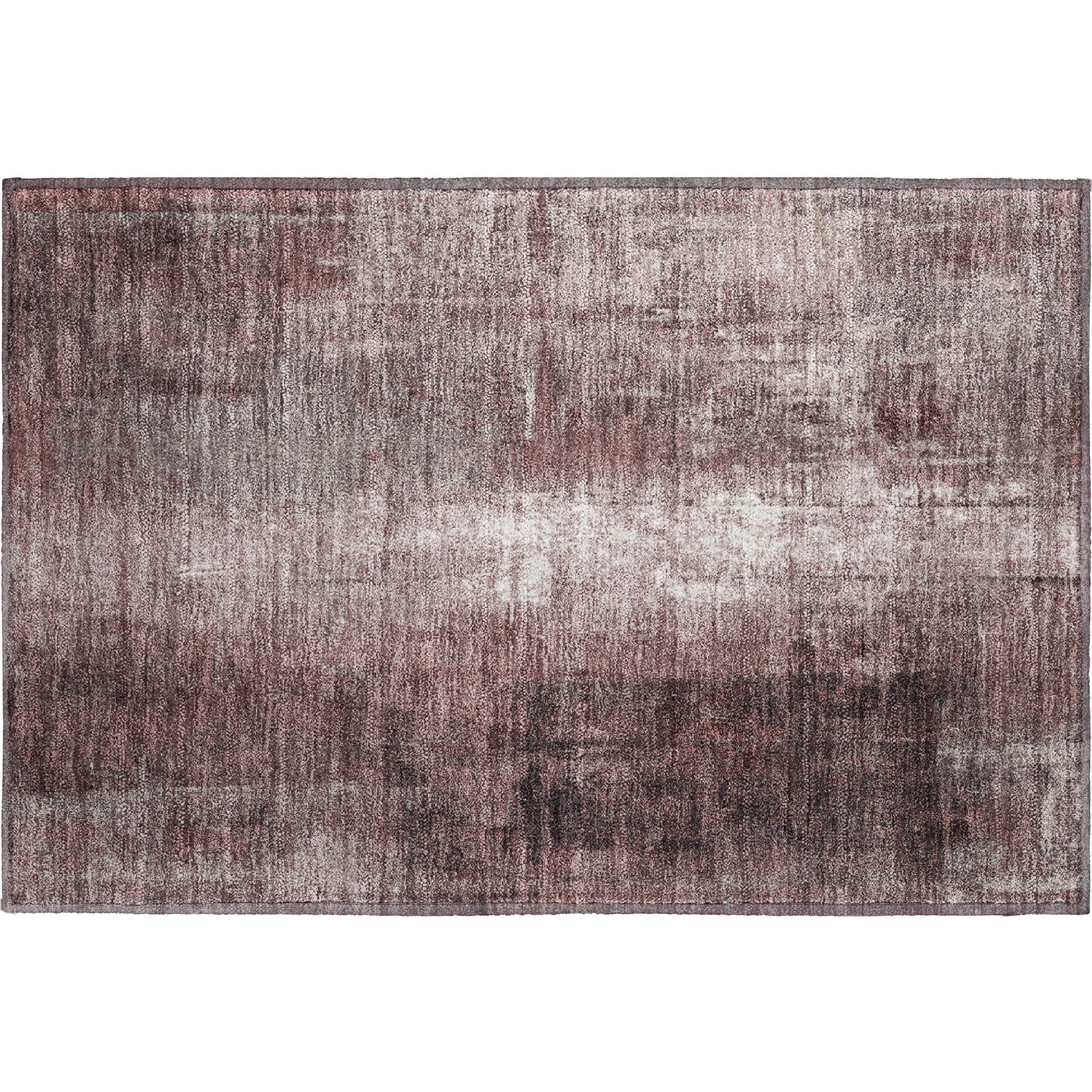 Mdina Machine Washable Transitional Blush Pink Rug 1'8" x 2'6" #shape_Rectangle