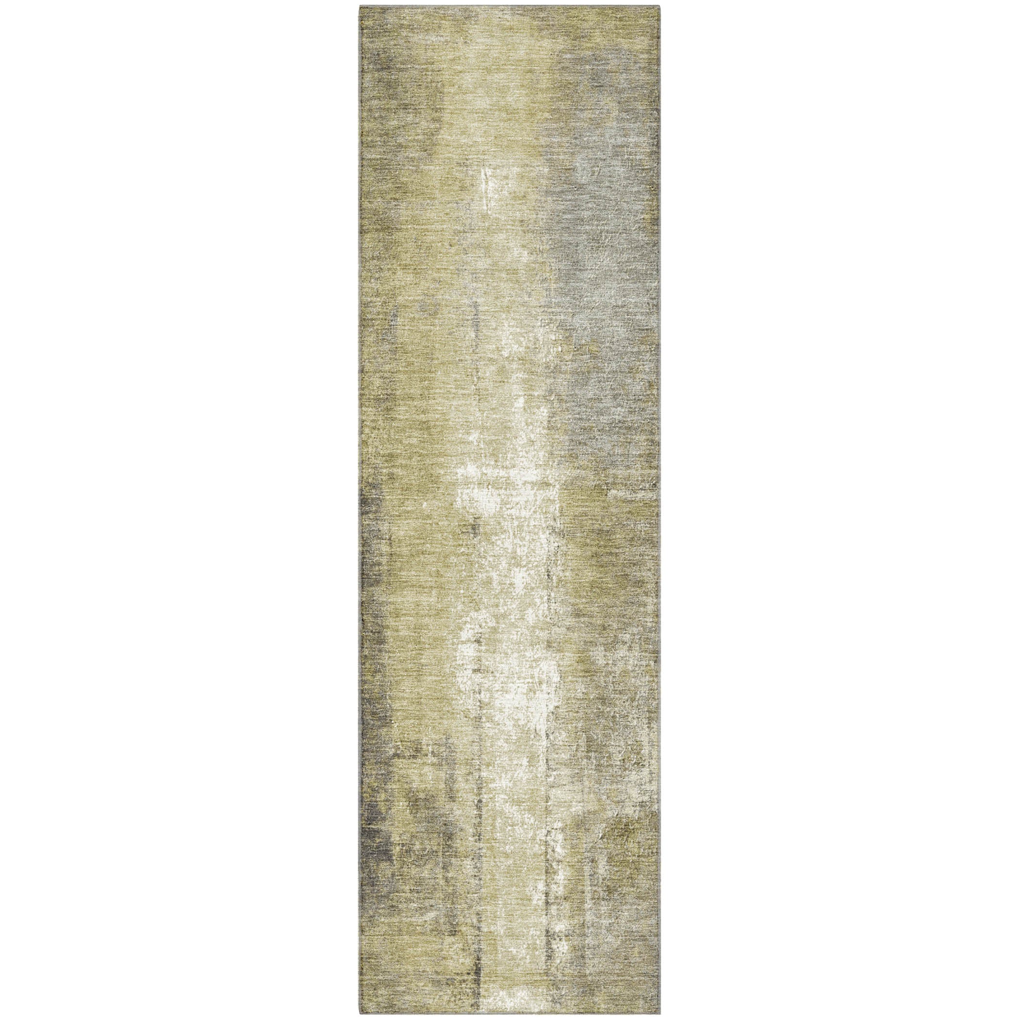 Mdina Machine Washable Transitional Gold Rug 2'3" x 7'6" #shape_Runner