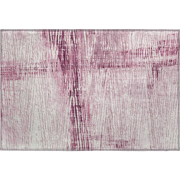 Dubrovnik Machine Washable Transitional Blush Pink Rug 1'8" x 2'6"