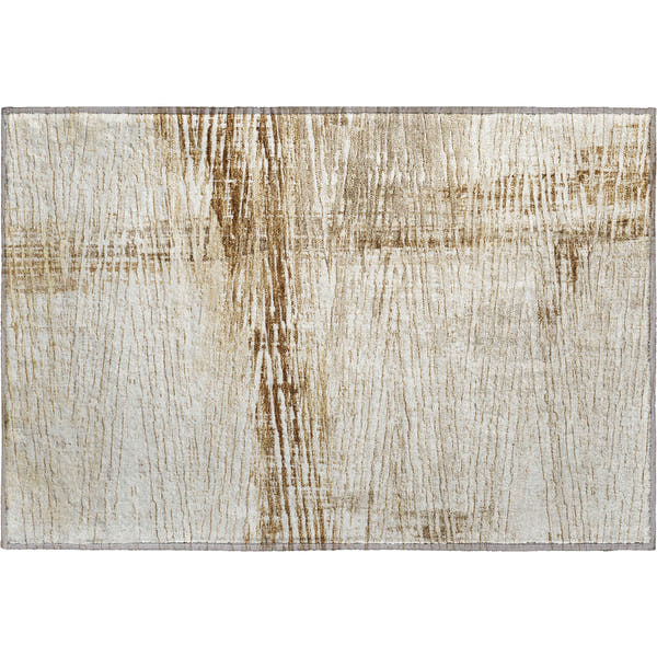 Dubrovnik Machine Washable Transitional Ivory Rug 1'8" x 2'6"