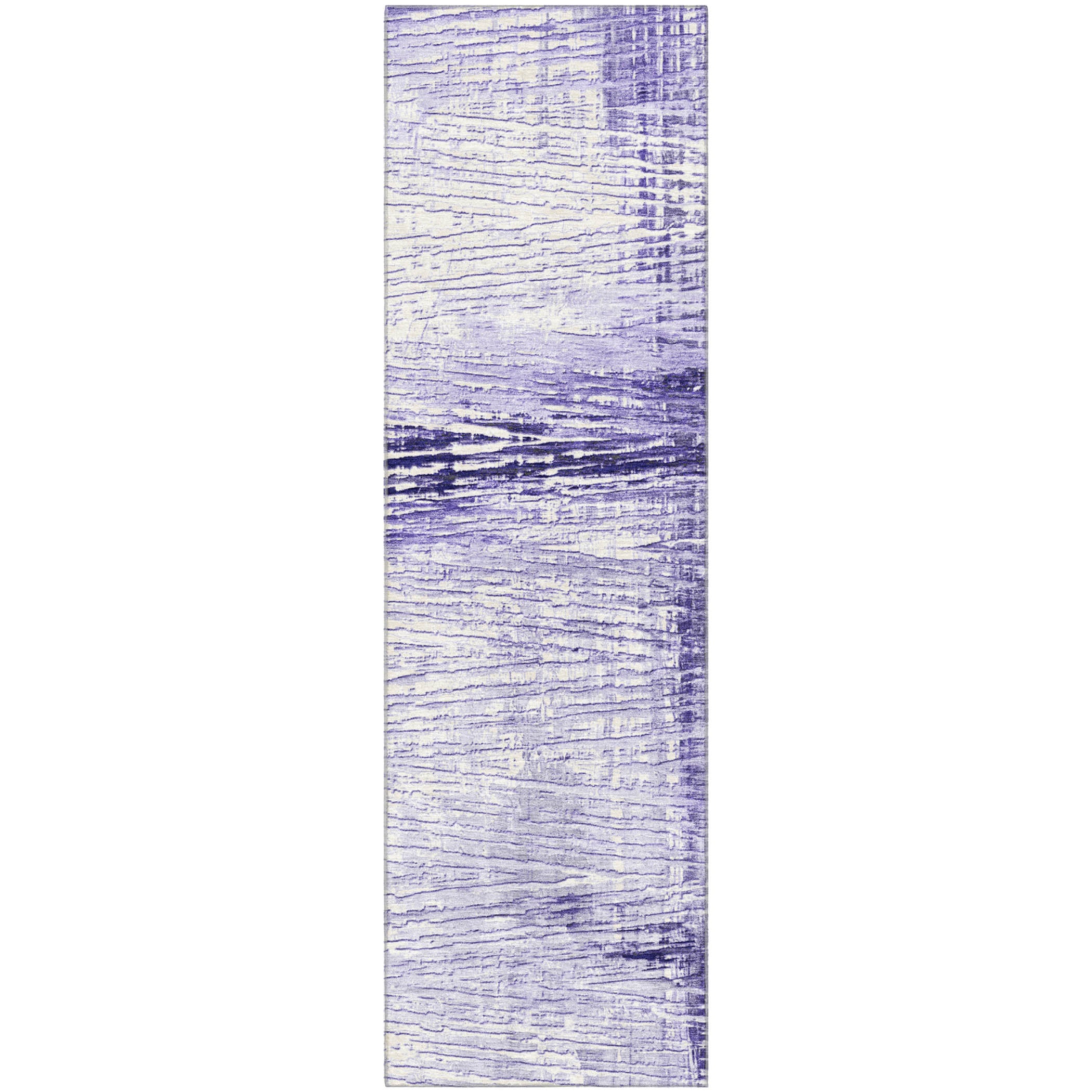 Dubrovnik Machine Washable Transitional Lavender Purple Rug 2'3" x 7'6" #shape_Runner