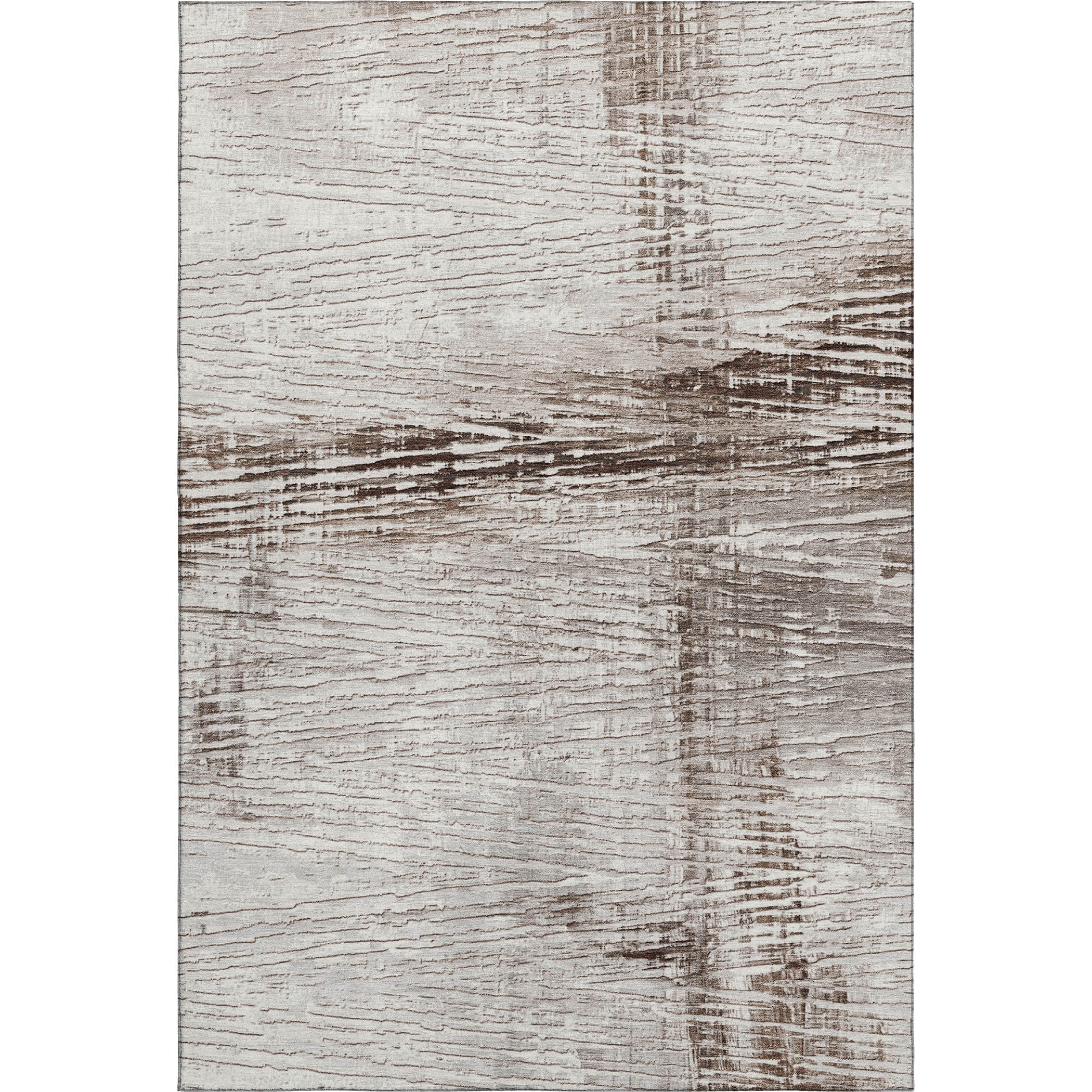 Dubrovnik Machine Washable Transitional Taupe Brown Rug 2'6" x 3'10" #shape_Rectangle