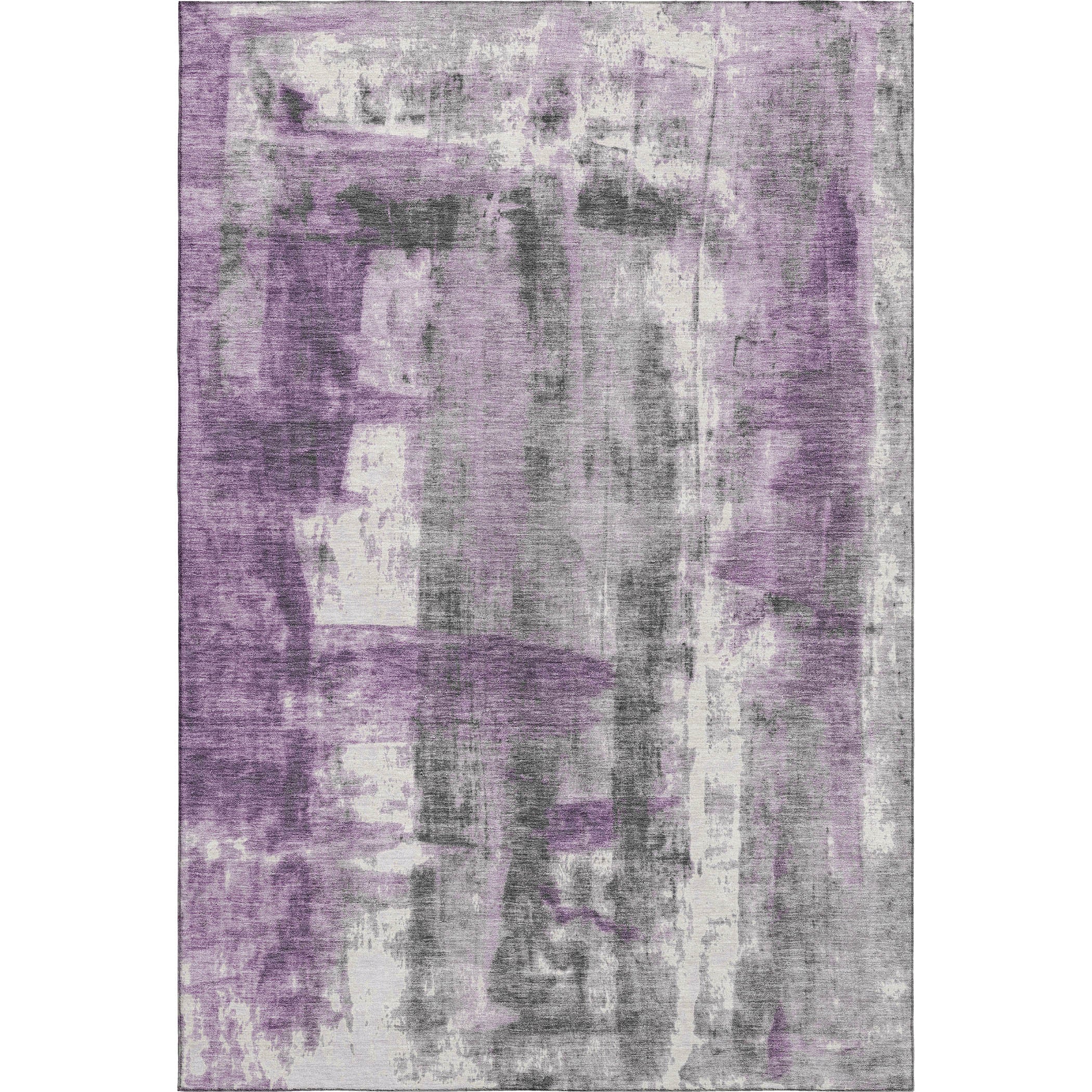 Salzburg Machine Washable Transitional Purple Rug 2'6" x 3'10" #shape_Rectangle