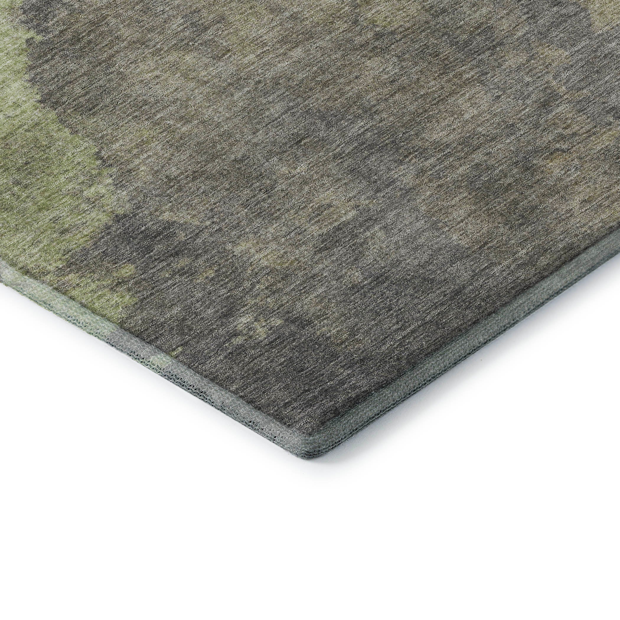 Baku Machine Washable Transitional Aloe Green Rug 1'8" x 2'6" #shape_Rectangle