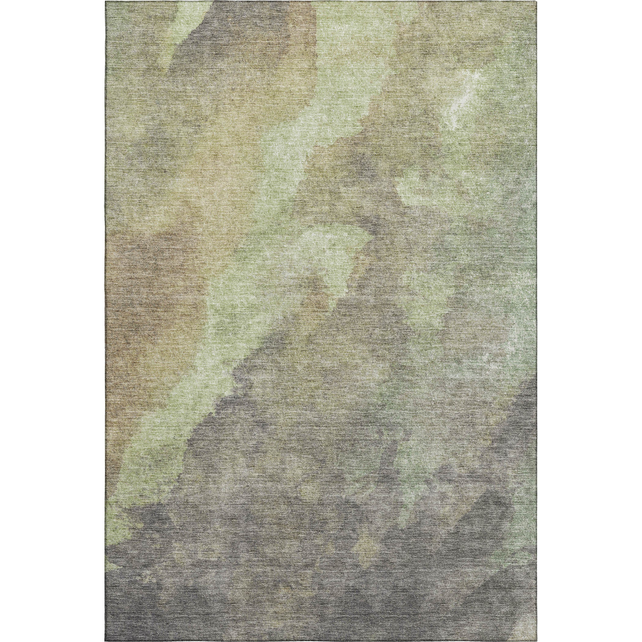 Baku Machine Washable Transitional Aloe Green Rug 2'6" x 3'10" #shape_Rectangle
