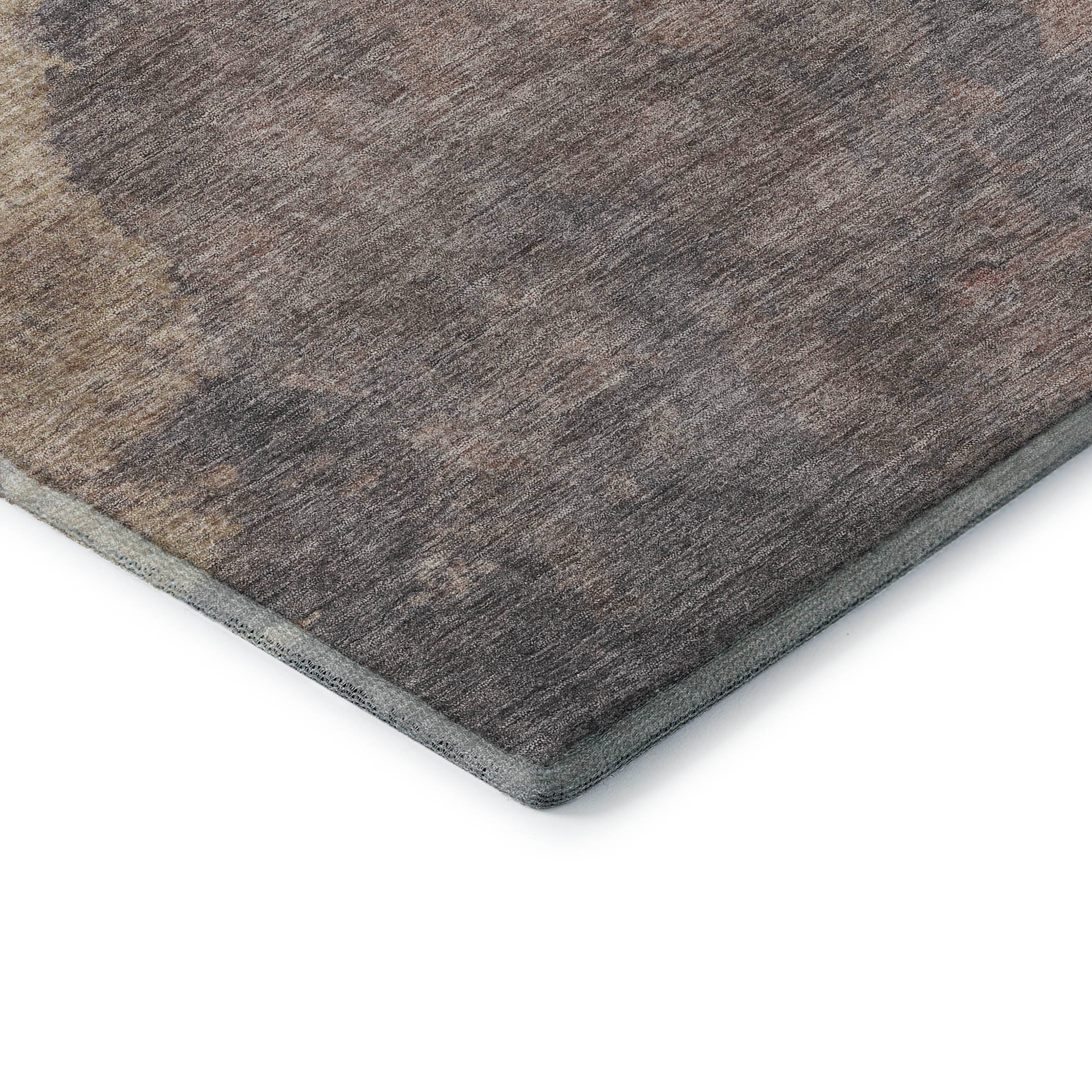 Baku Machine Washable Transitional Copper Orange Rug 1'8" x 2'6" #shape_Rectangle