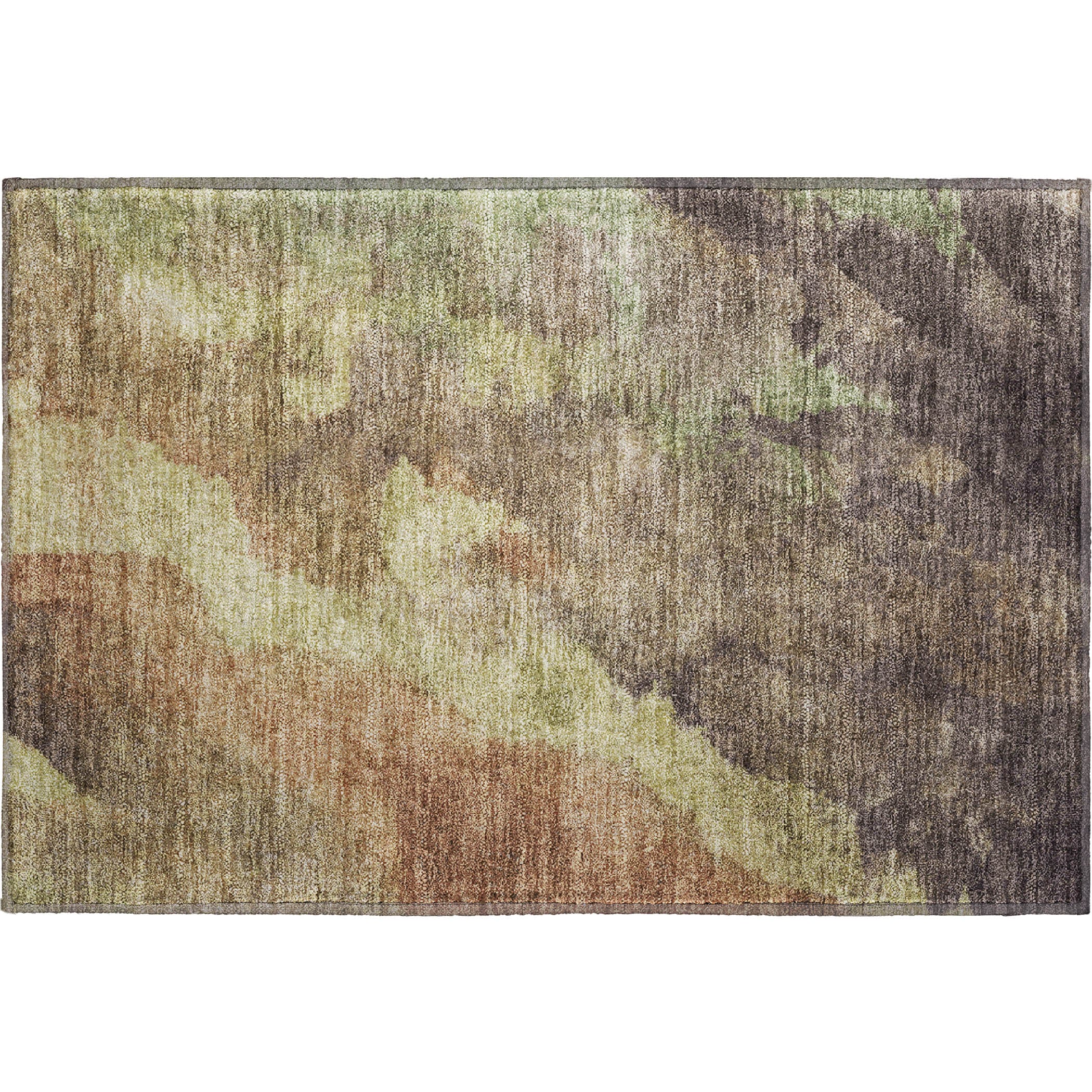 Baku Machine Washable Transitional Mocha Brown Rug 1'8" x 2'6" #shape_Rectangle