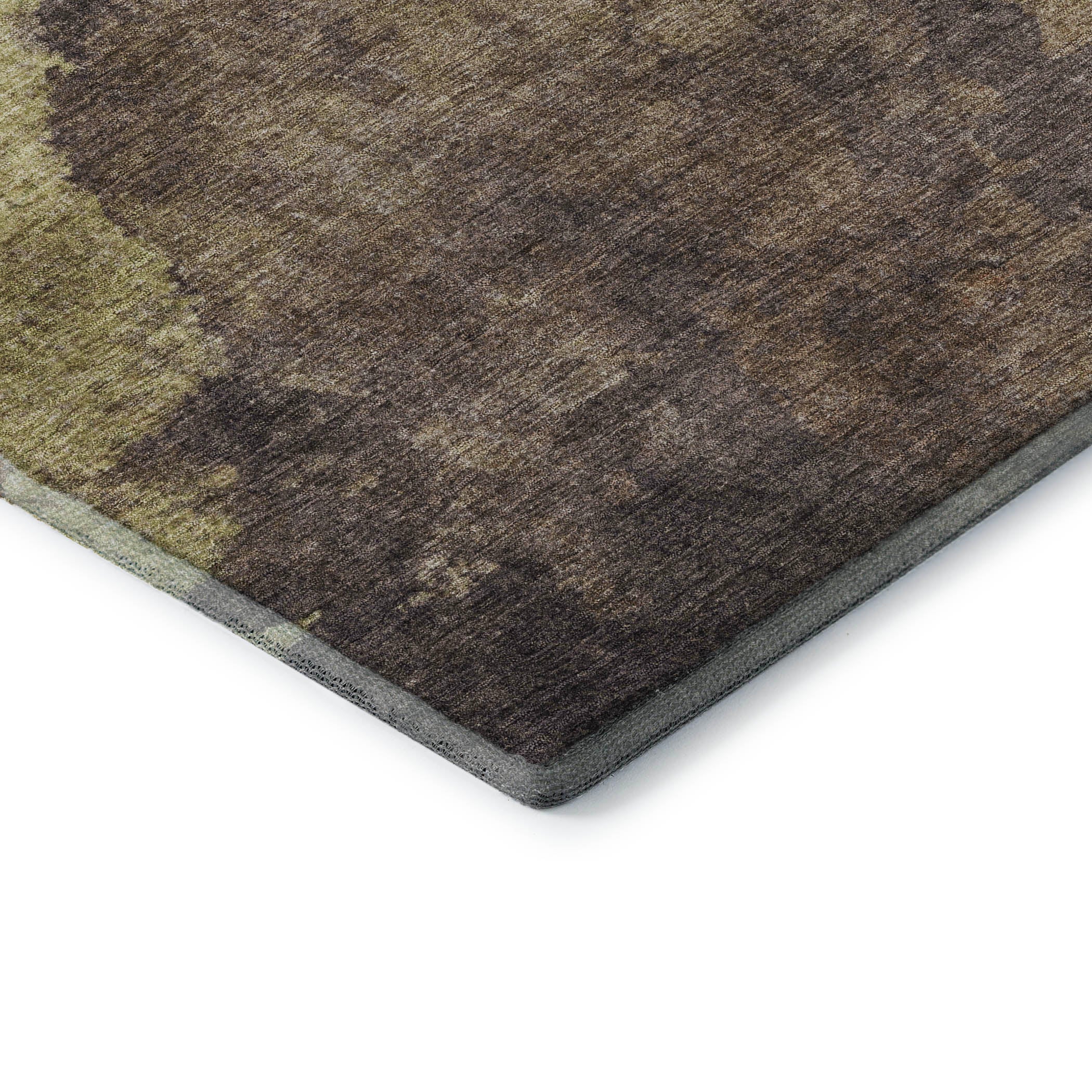 Baku Machine Washable Transitional Mocha Brown Rug 1'8" x 2'6" #shape_Rectangle