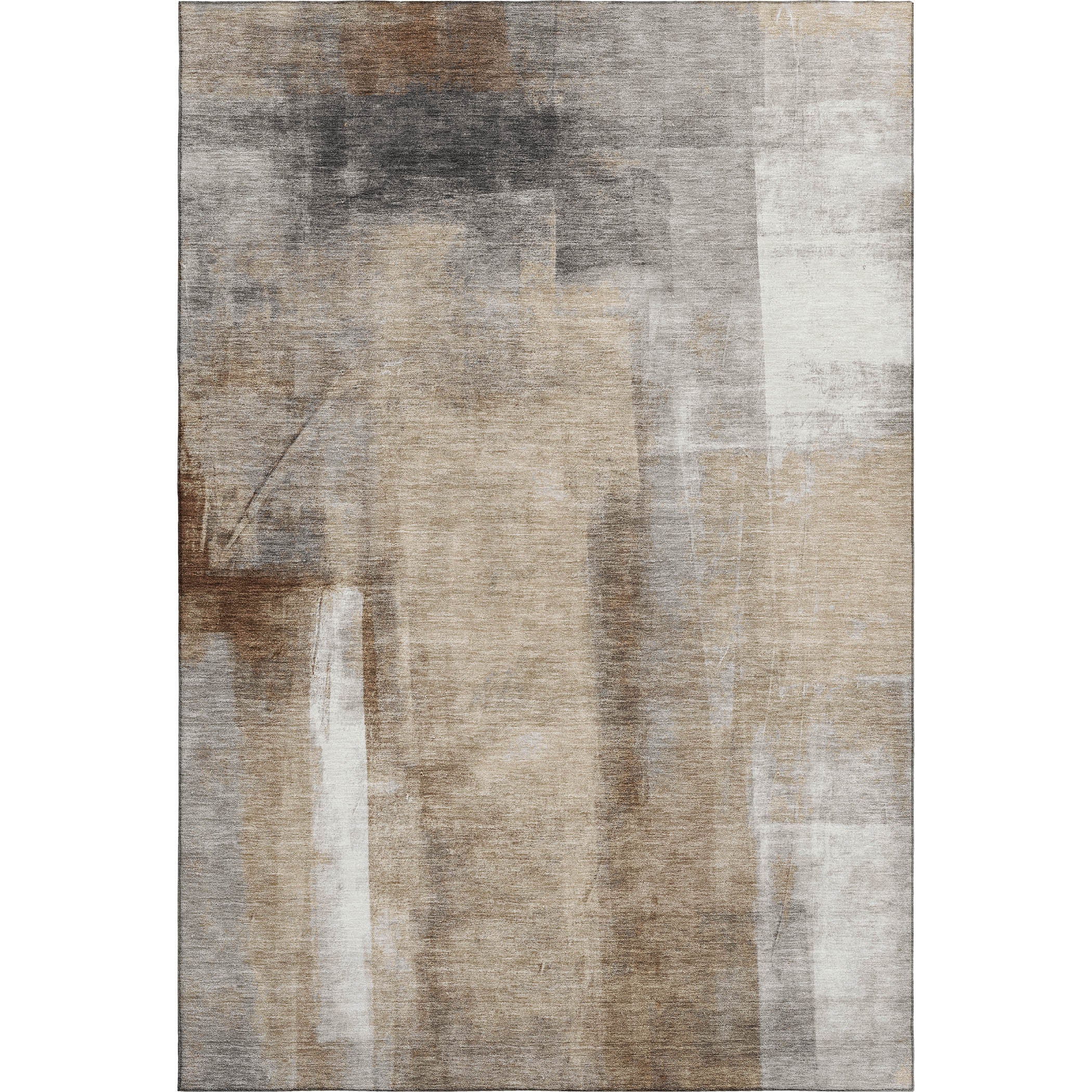 Salzburg Machine Washable Transitional Beige Brown Rug 2'6" x 3'10" #shape_Rectangle