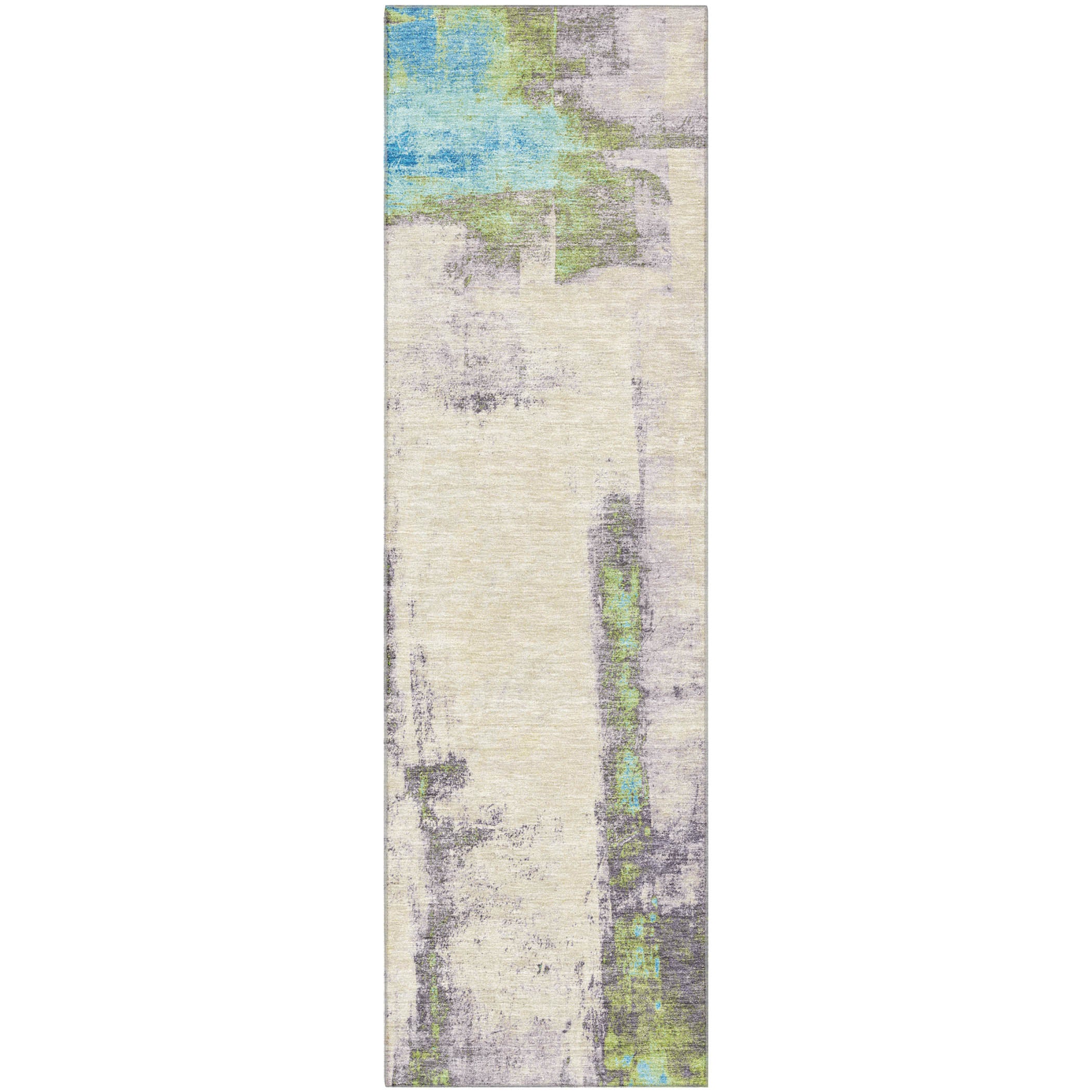 Salzburg Machine Washable Transitional Linen Ivory Rug 2'3" x 7'6" #shape_Runner